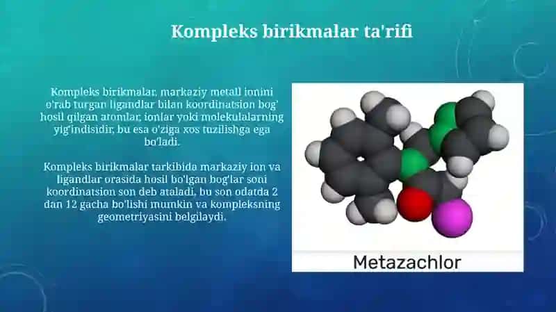 Ichki kompleks birikmalar 3