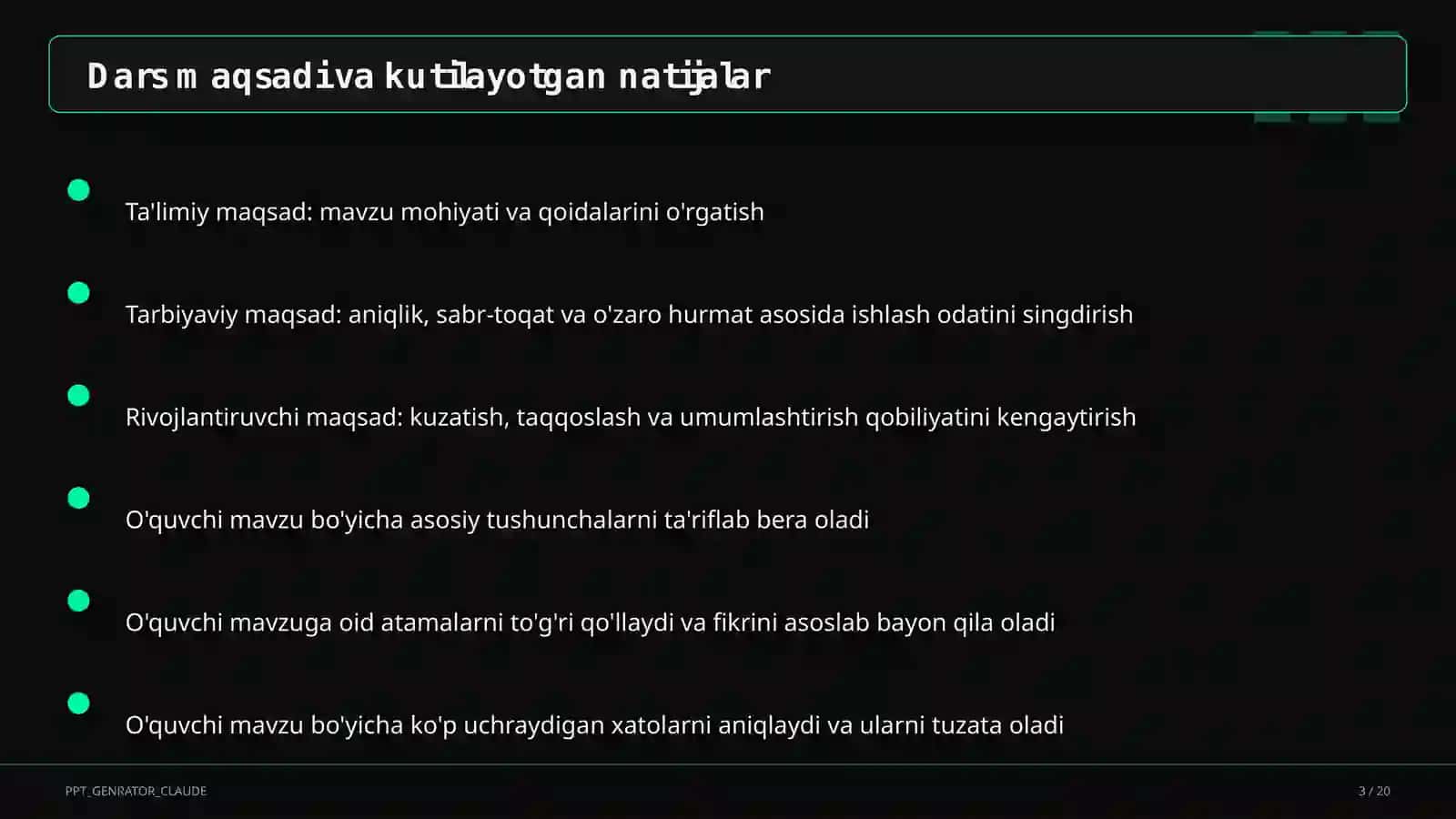 Xaritani o'qish va shartli belgilar (4-sinf) 3