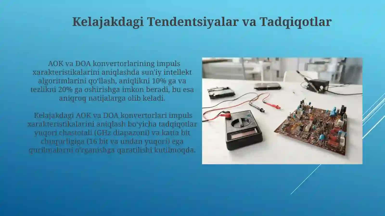 Kelajakdagi Tendentsiyalar va Tadqiqotlar 3