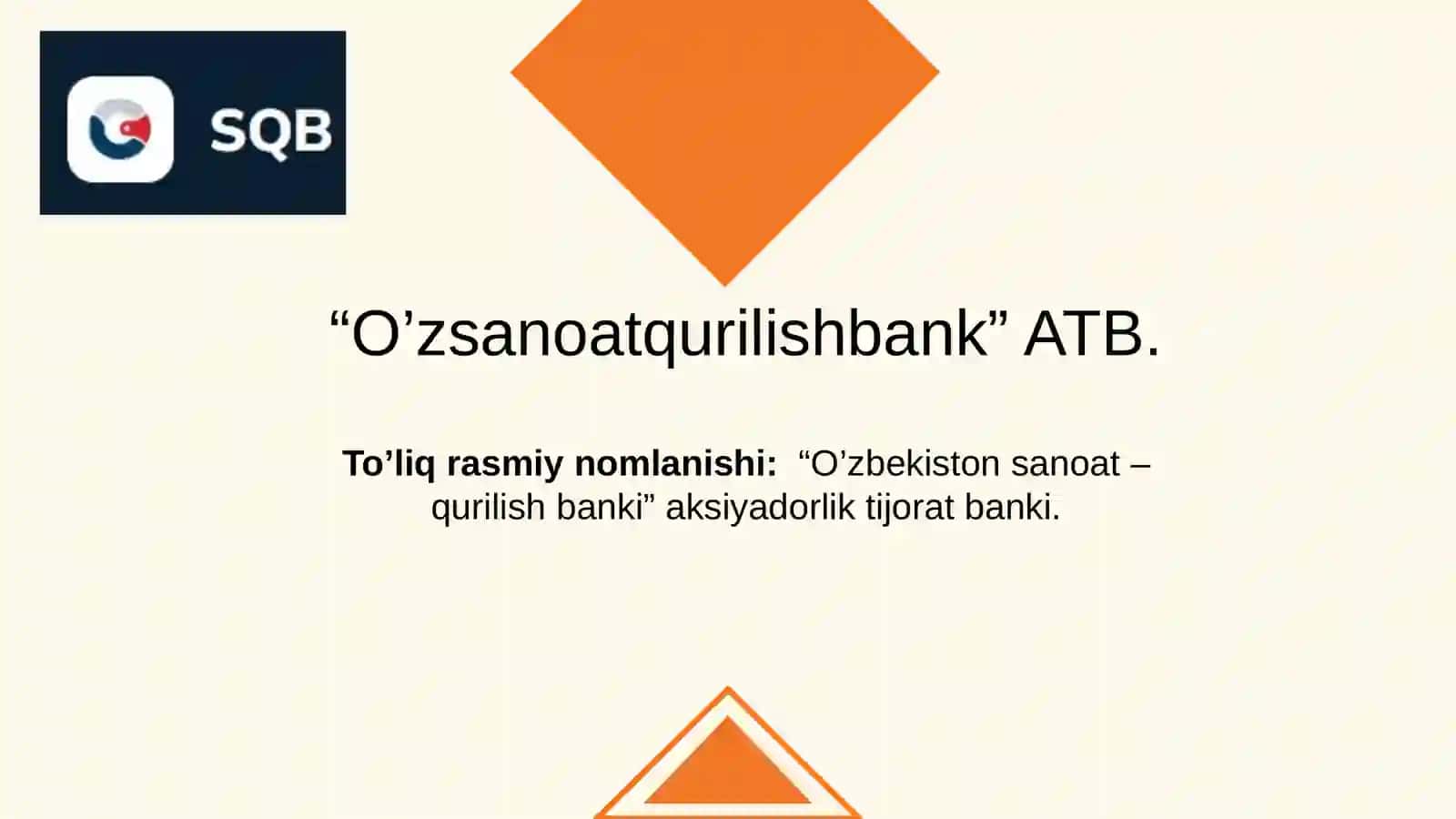 O‘zsanoatqurilishbank ATB faoliyatini varivojlanish strategiyasi 3
