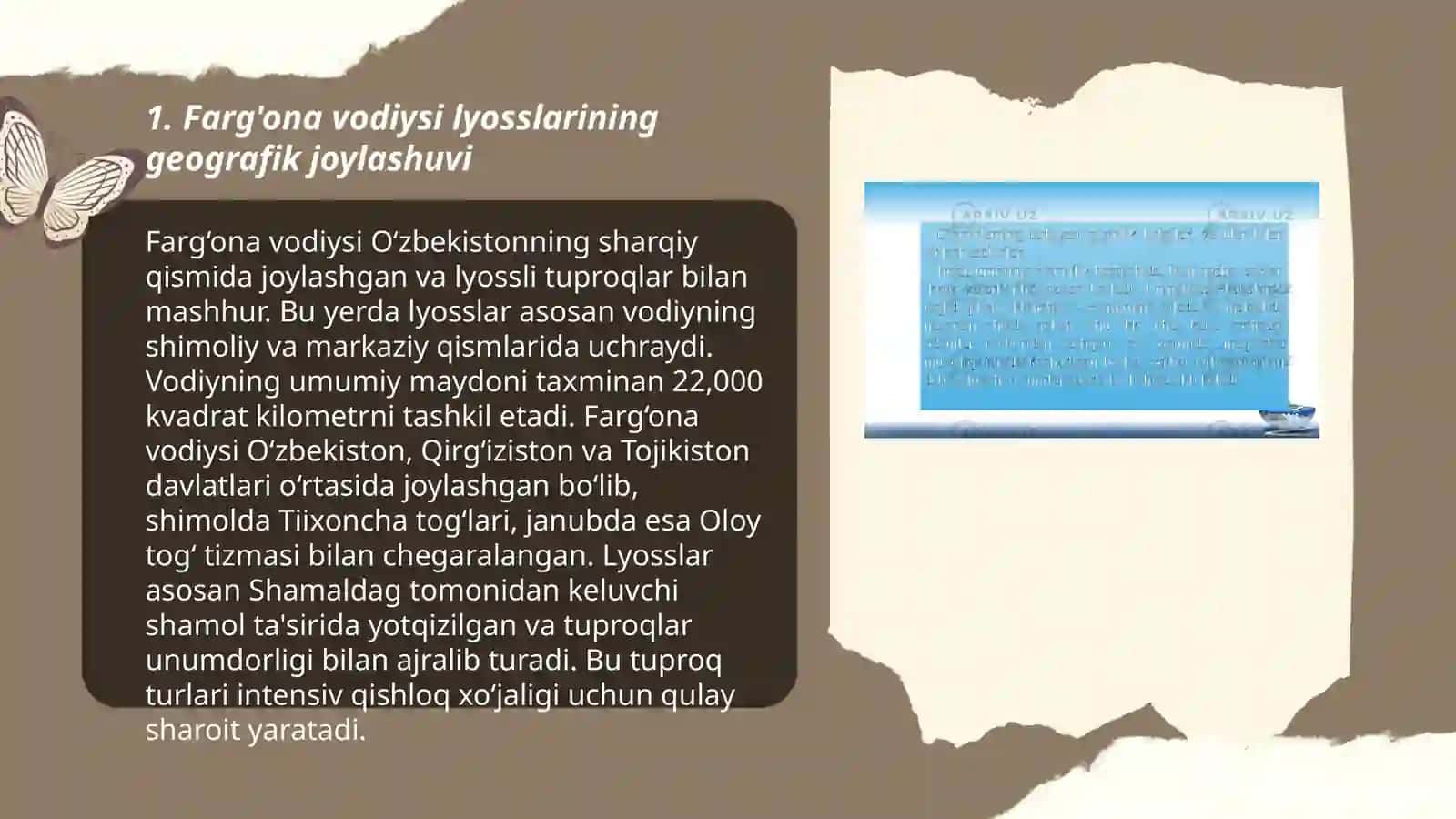 Farg'ona vodiy lyosslariga tavsif berish 3