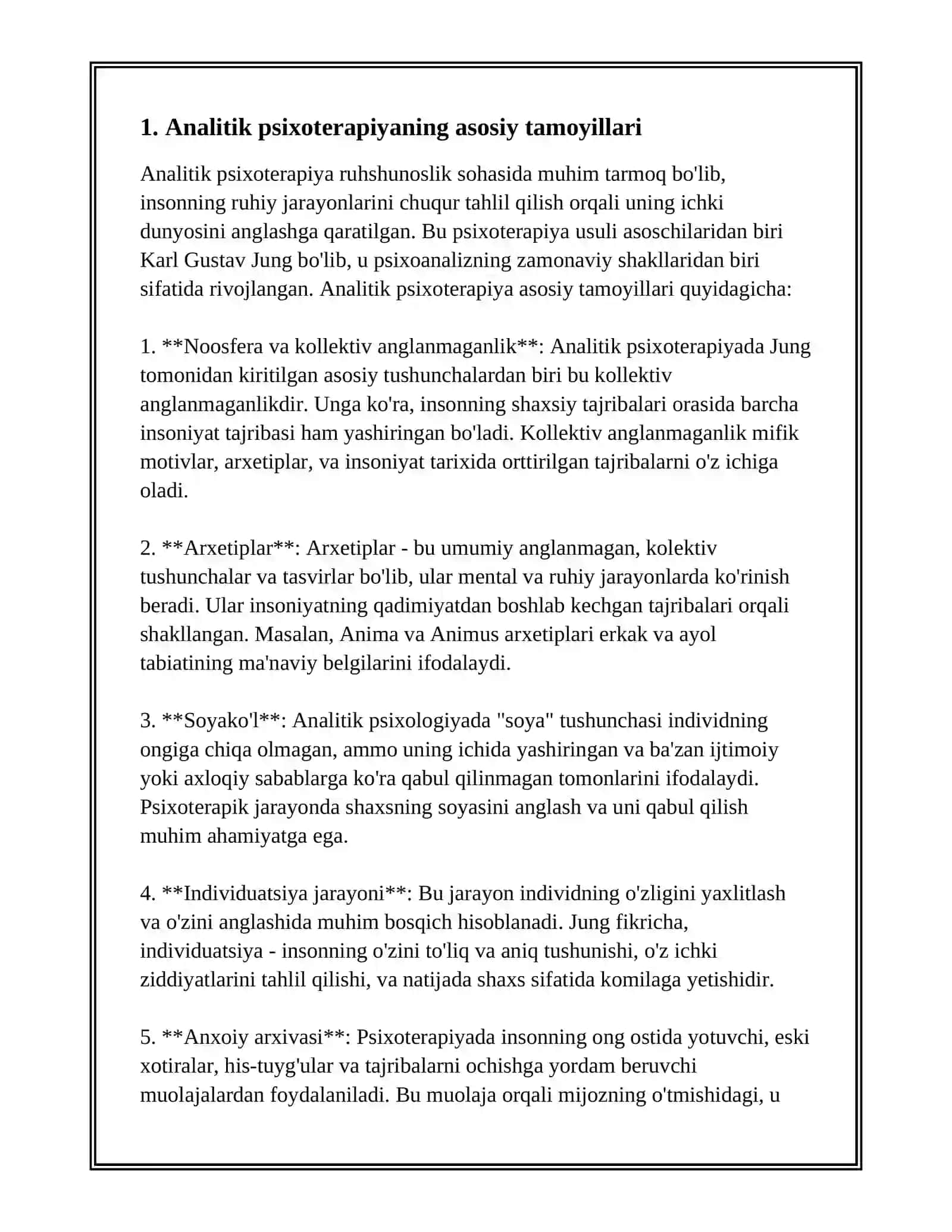 ANALITIK PSIXOTERAPIYA.GESHTALD PSIXOLOGIYA 3