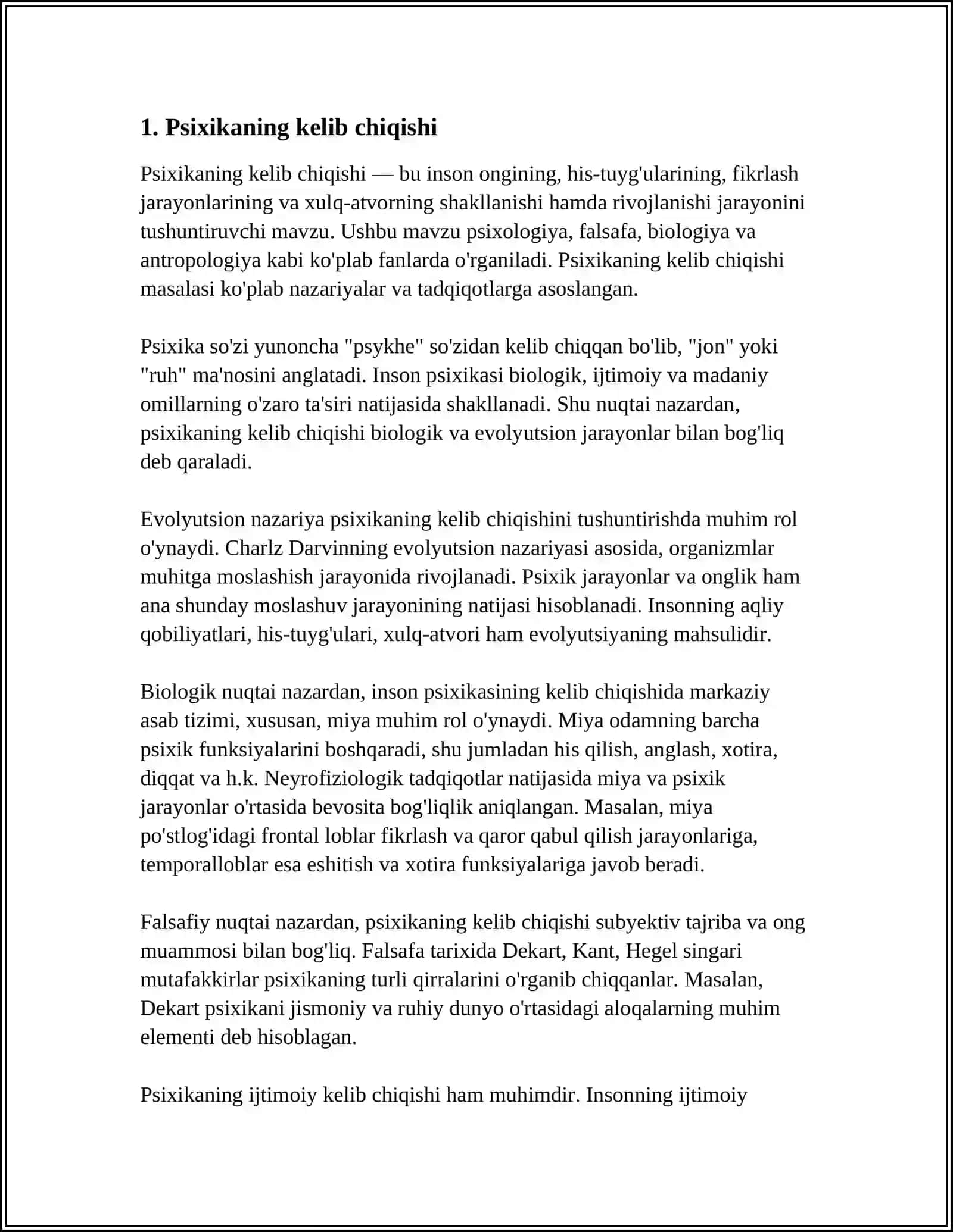PSIXIKANING FILOGENETIK TARAQQIYOTI 3