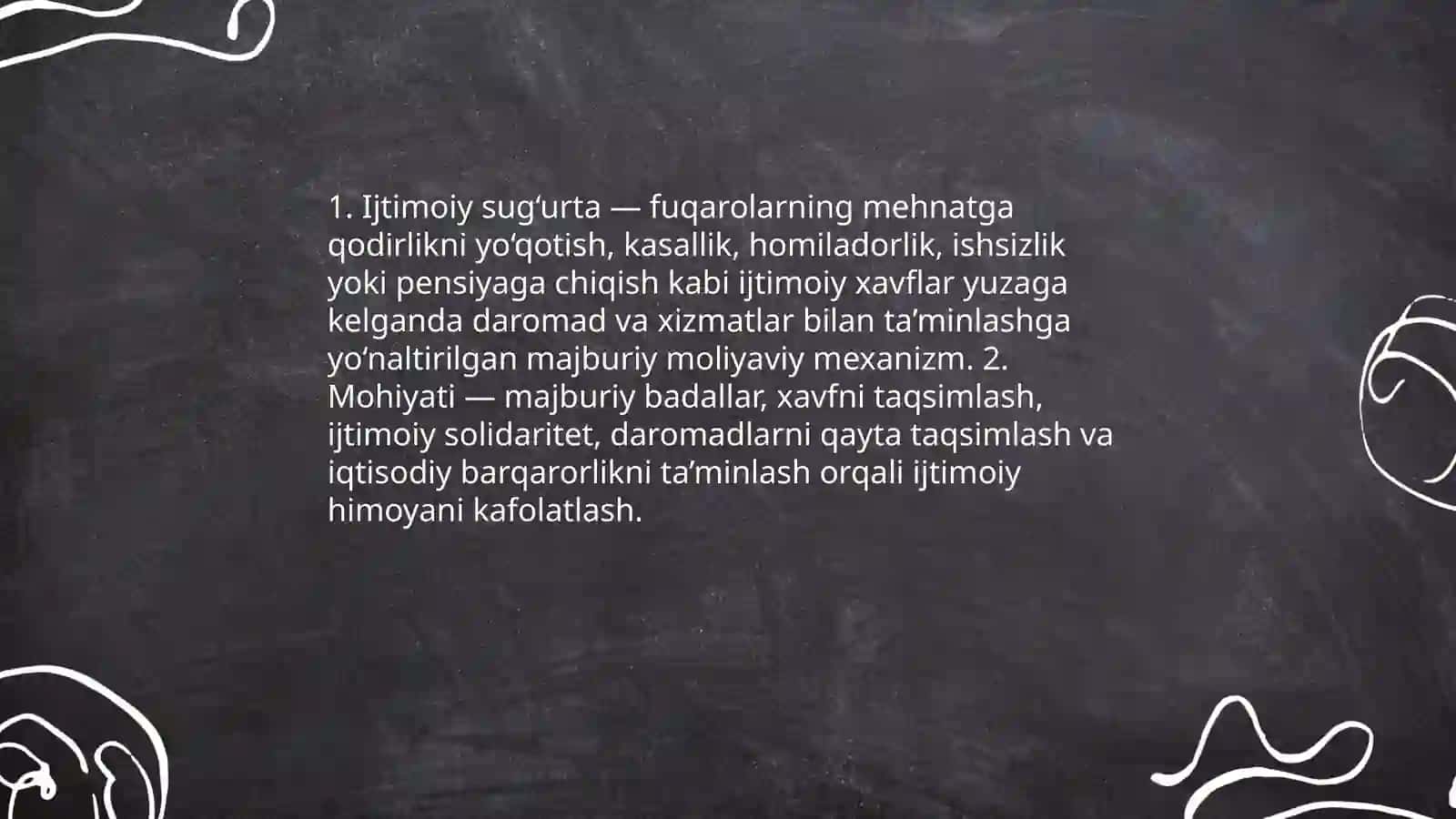 Ijtimoiy sug‘urtaning mohiyati va ahamiyati 3