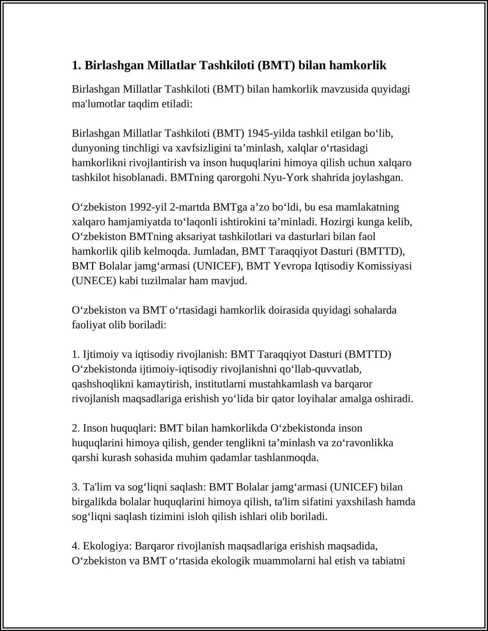 ÒZBEKISTONNING XALQORO TASHKILOTLAR BILAN HAMKORLIK ALOQALARI 3