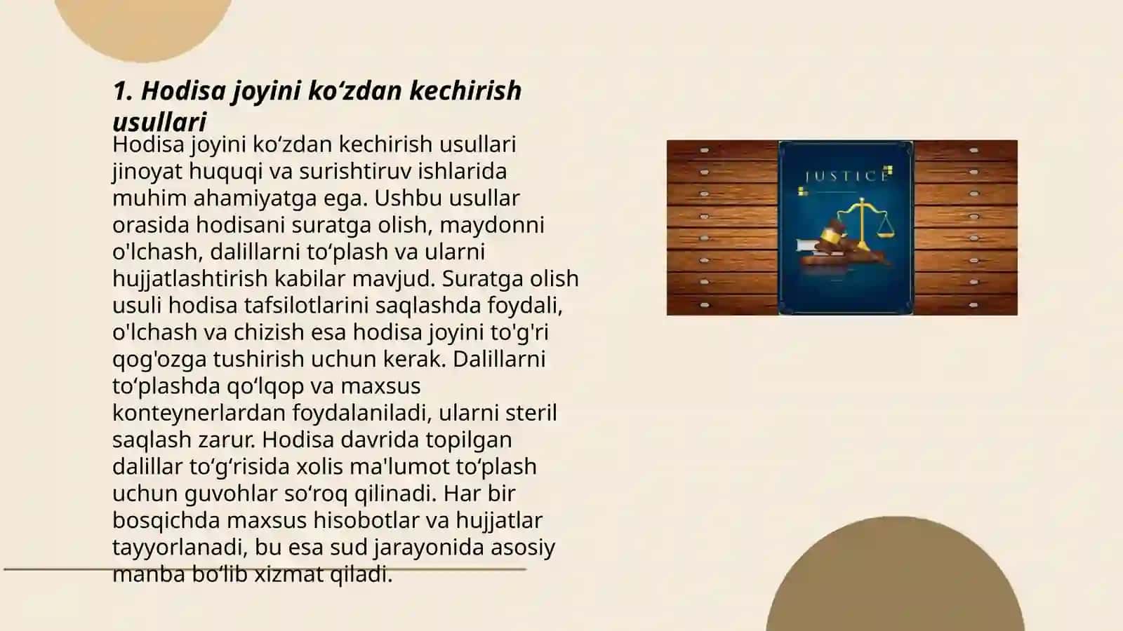 Hodisa joyini koʻzdan kechirish va soʻroq qilish tartibi 3