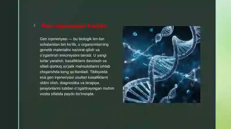 Geninjeneriyasi haqida 3