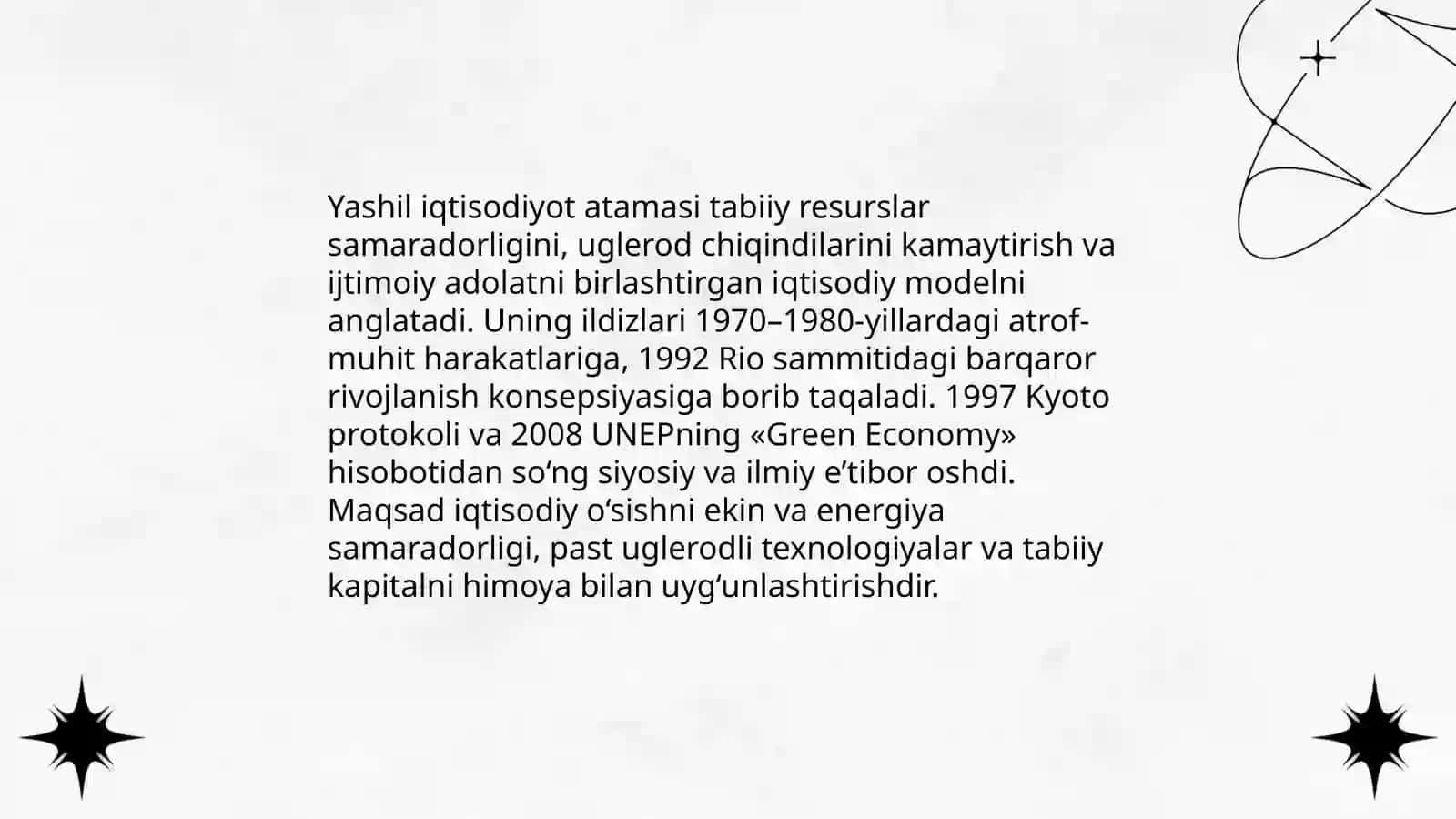 Yashil iqtisodiyot modeli va uning asosiy tamoyillari 3