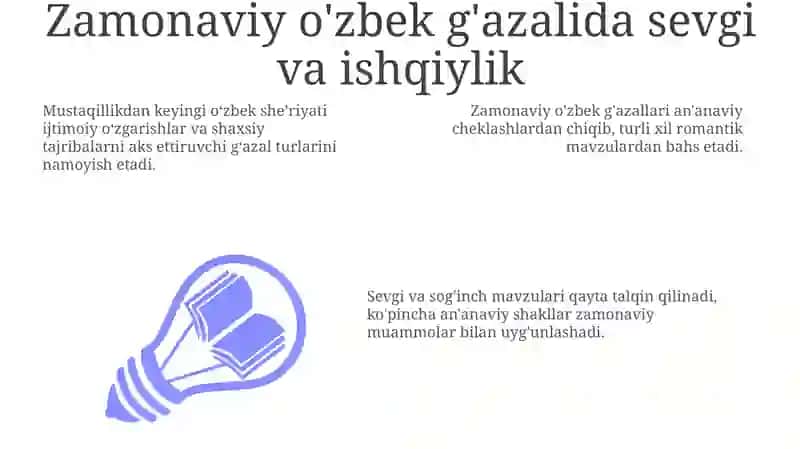 Mustaqillik davri she'riyatida g'azallar tipologiyasi 3