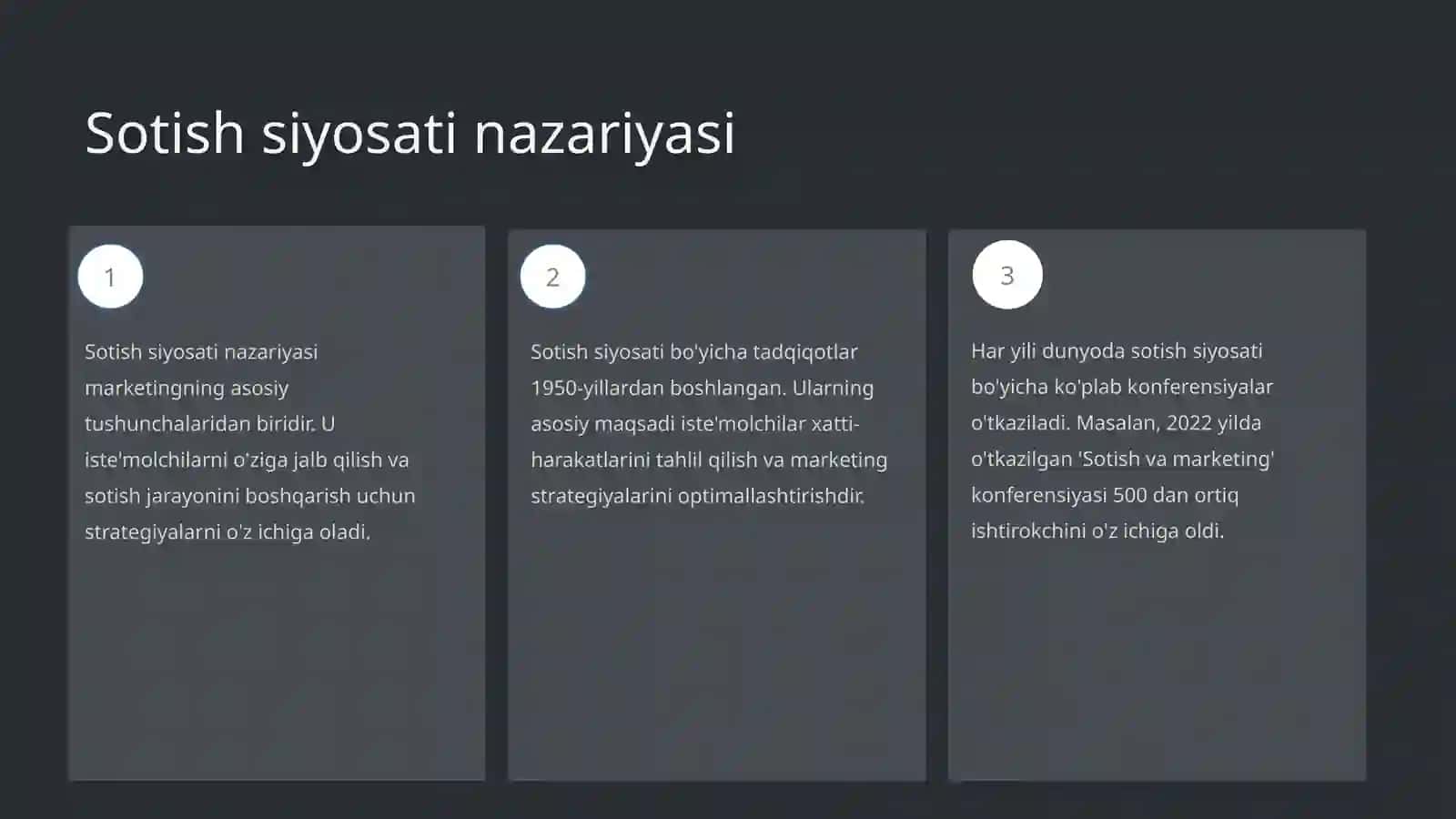 Sotish siyosati 3