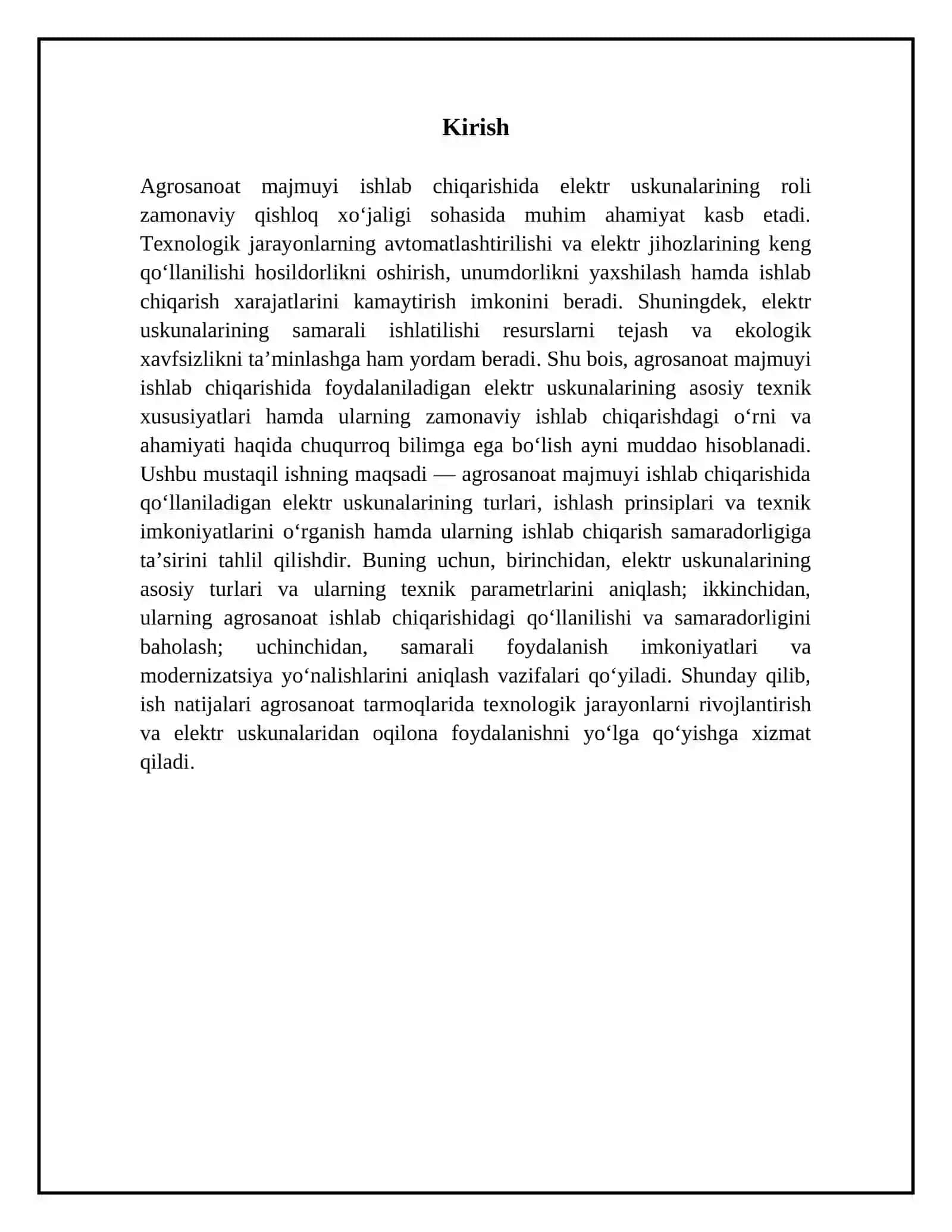 Agrosanoat majmuyi ishlabchiqarishida foydalaniladigan elektr uskunalar haqidagi asosiy malumotlar 3