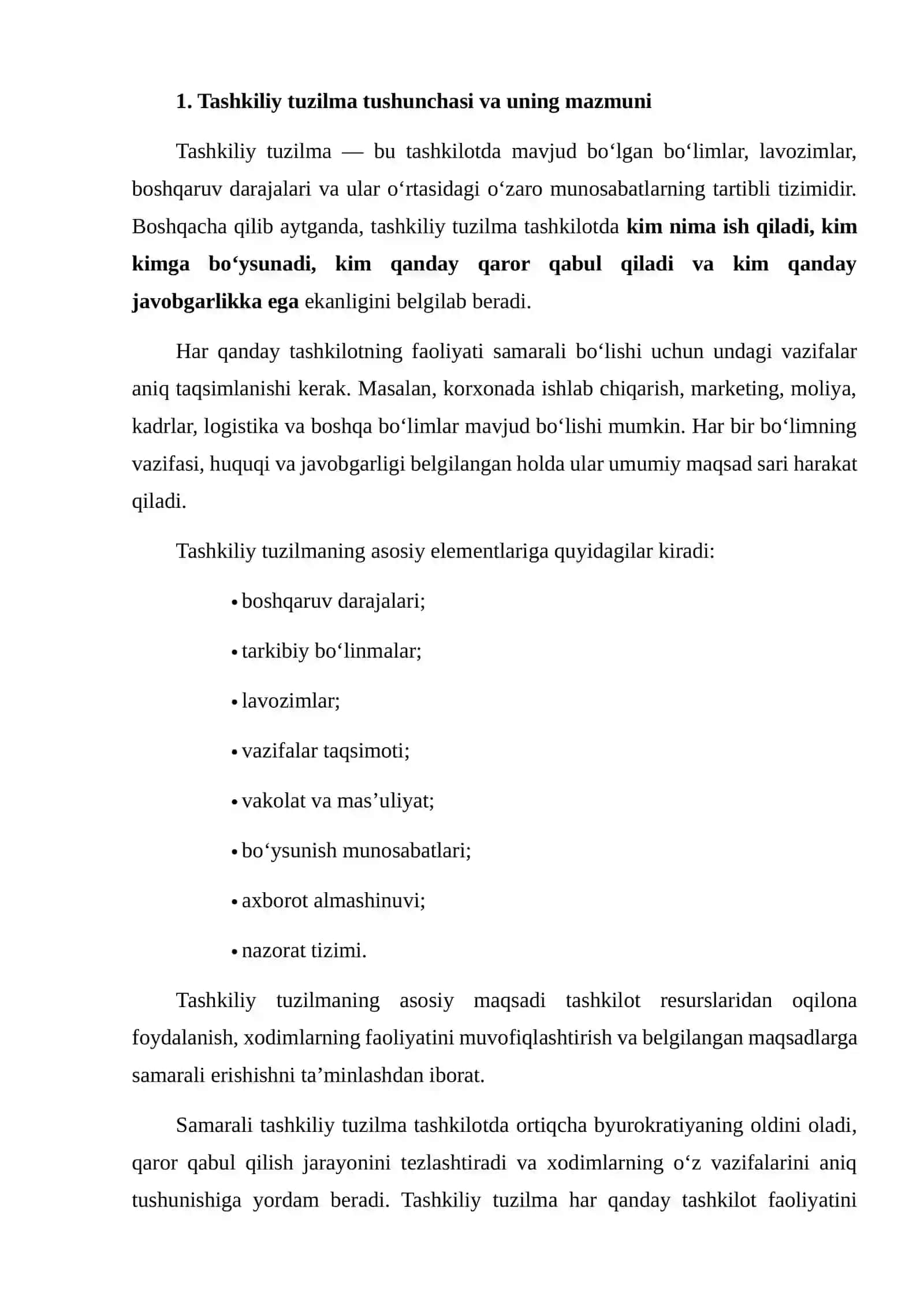 TASHKILIY TUZILMA VA STRATEGIYA BOG‘LIQLIGI 3