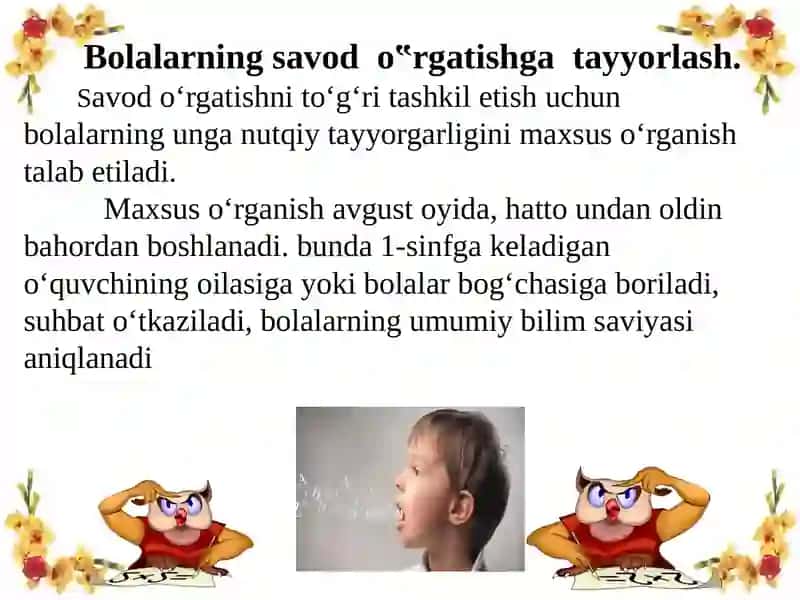 Alifbeda vridagap vabog’lanishli nutq ustida ishlash 3
