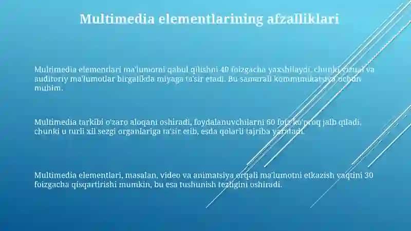 Multimedia elementlarining integratdiyasi 3