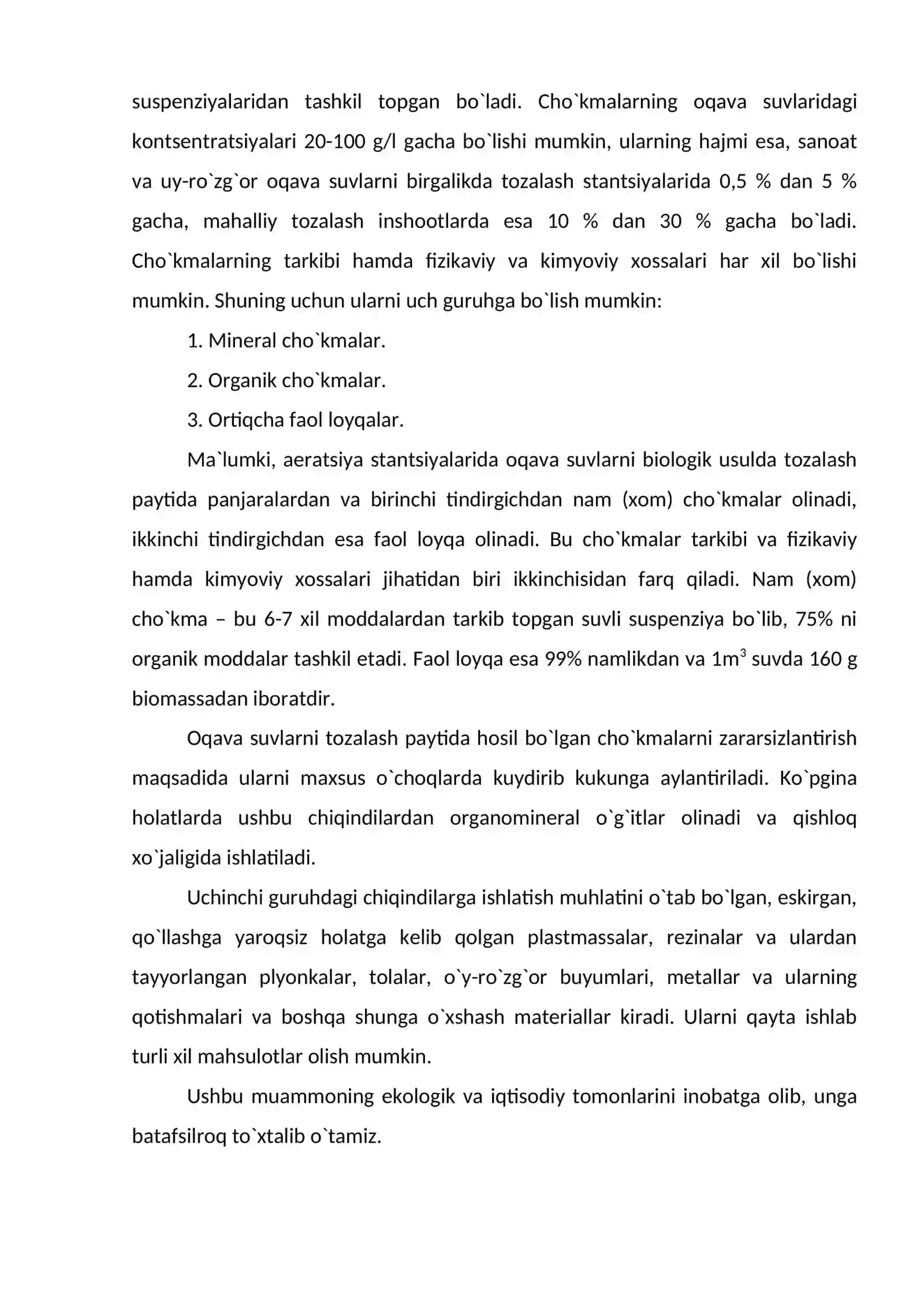 Qattiq chiqindilarini qayta ishlash muammolari 3