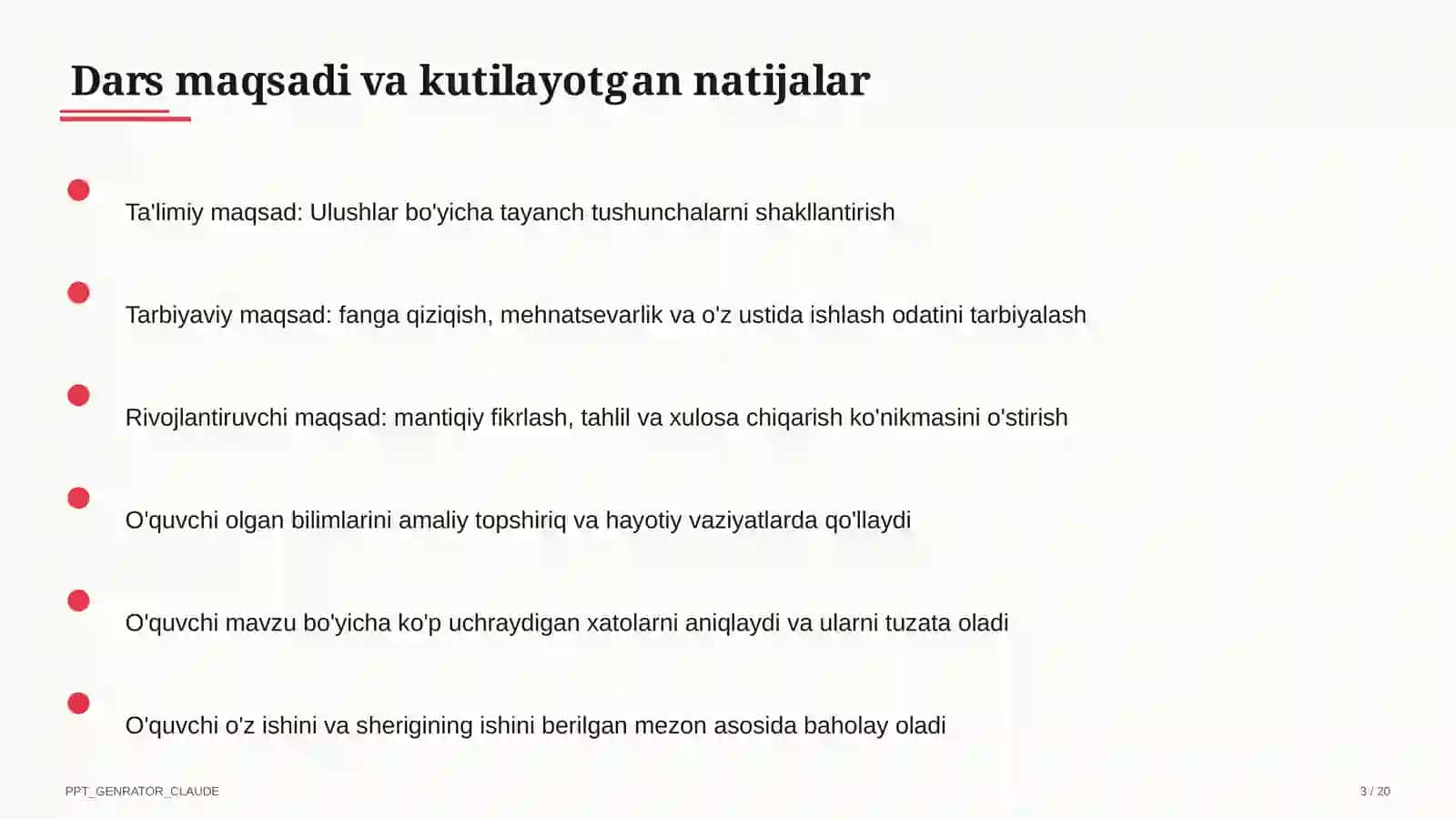 Ulushlar (3-sinf) 3
