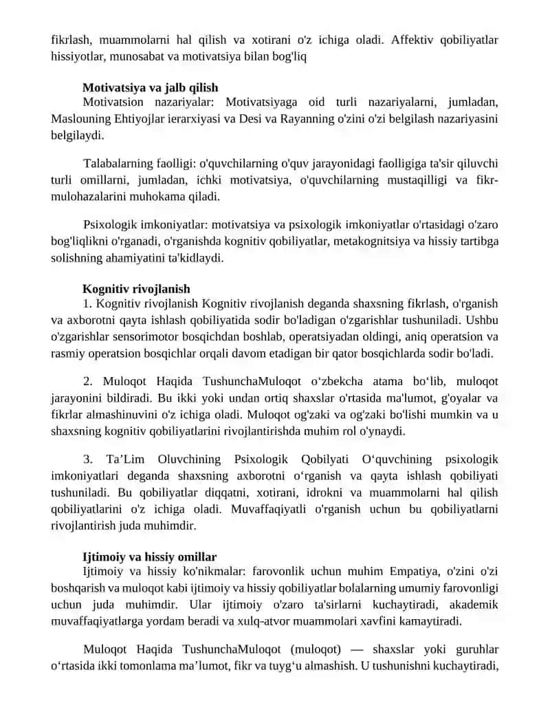 Muloqot Haqida Tushuncha Va TaʼLim Oluvchining Psixologik Qobilyati 3