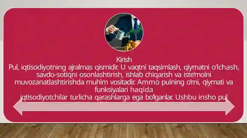 Pul togrisida nazariyalar 3