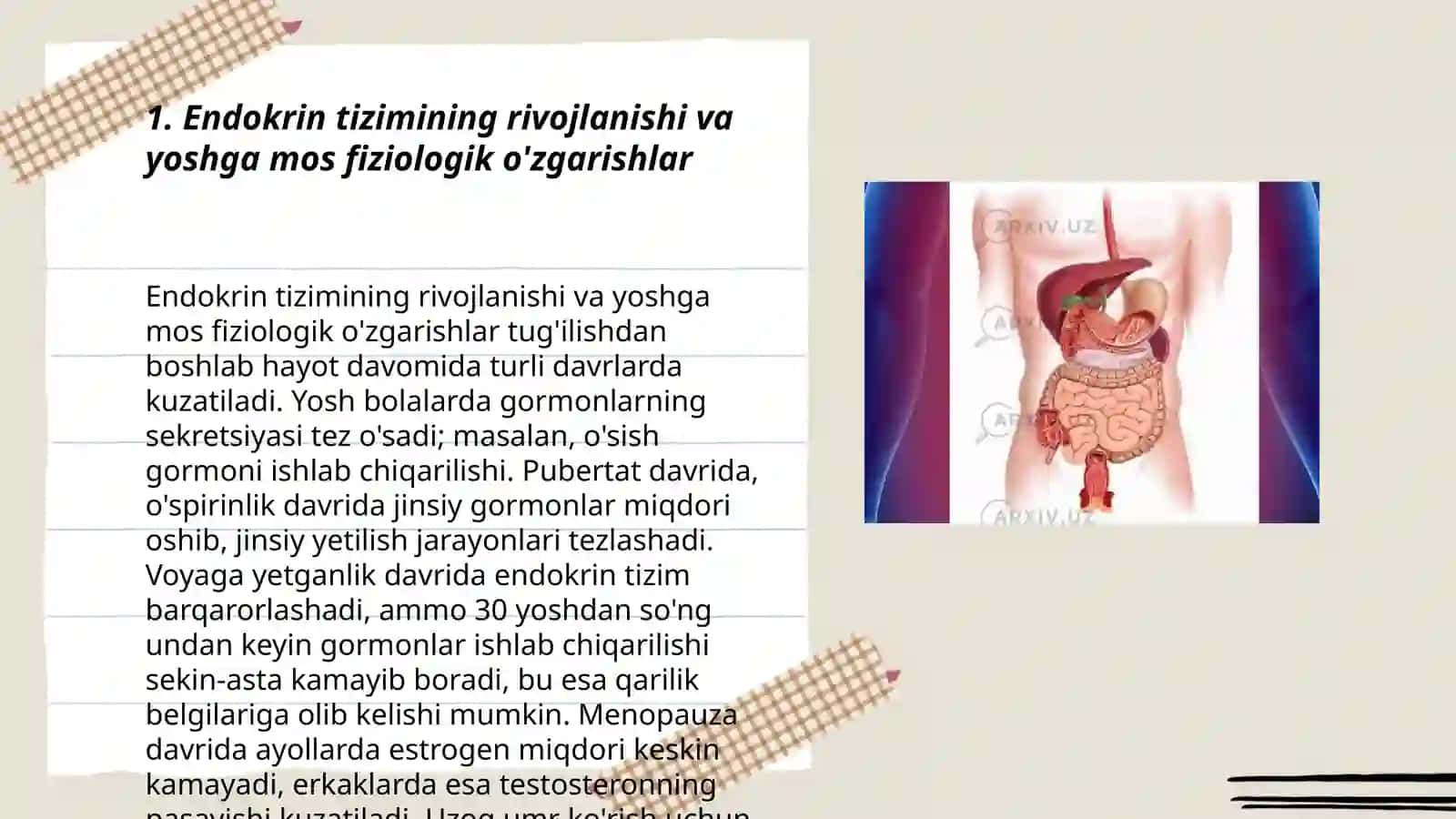 Endokrin tizimning yoshga oid fiziologiyasi va gigiyenasi 3