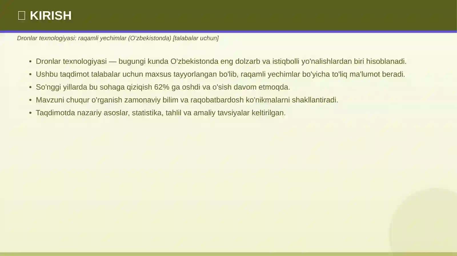 DRONLAR TEXNOLOGIYASI 3