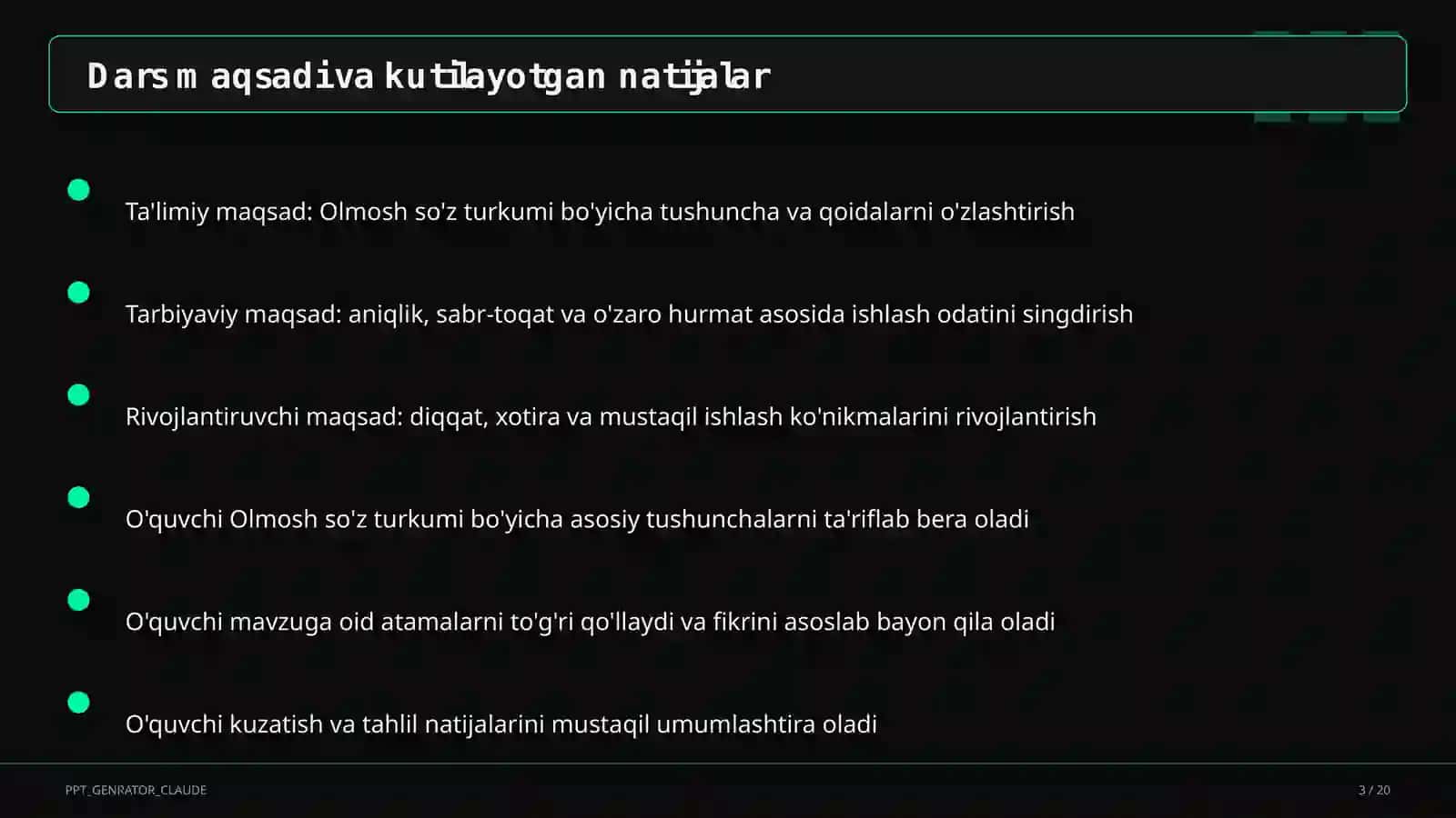 Olmosh so'z turkumi (4-sinf) 3