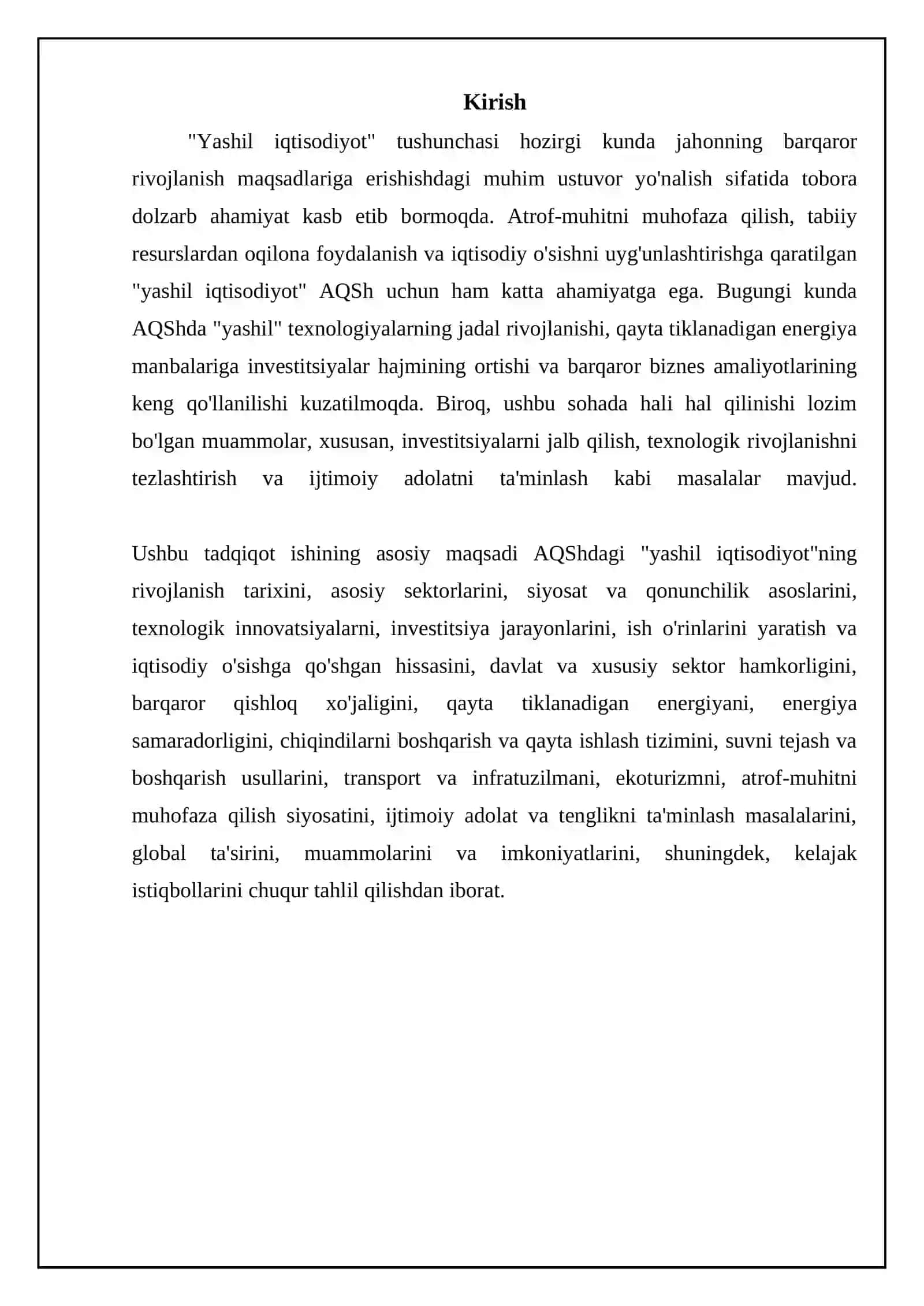 Amerika Qo'shma Shtatlarining yashil iqtisodiyoti 3