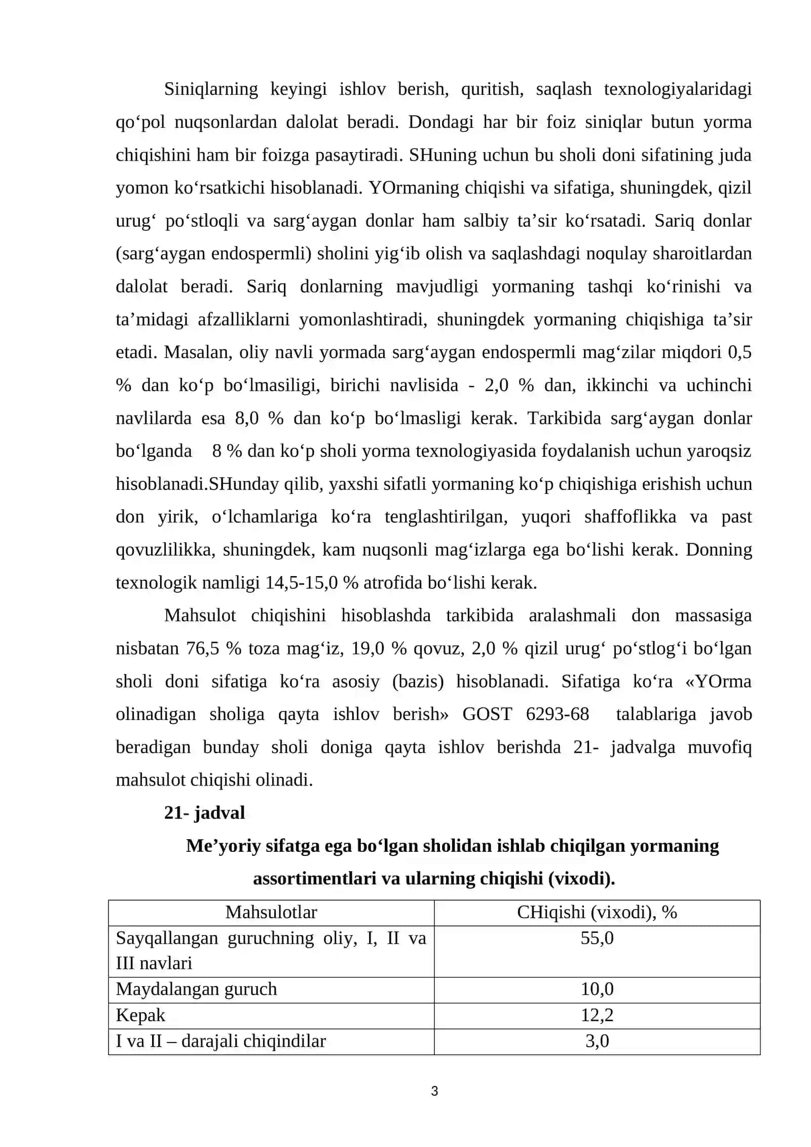 Sholodan yorma olish texnologiyasi 3