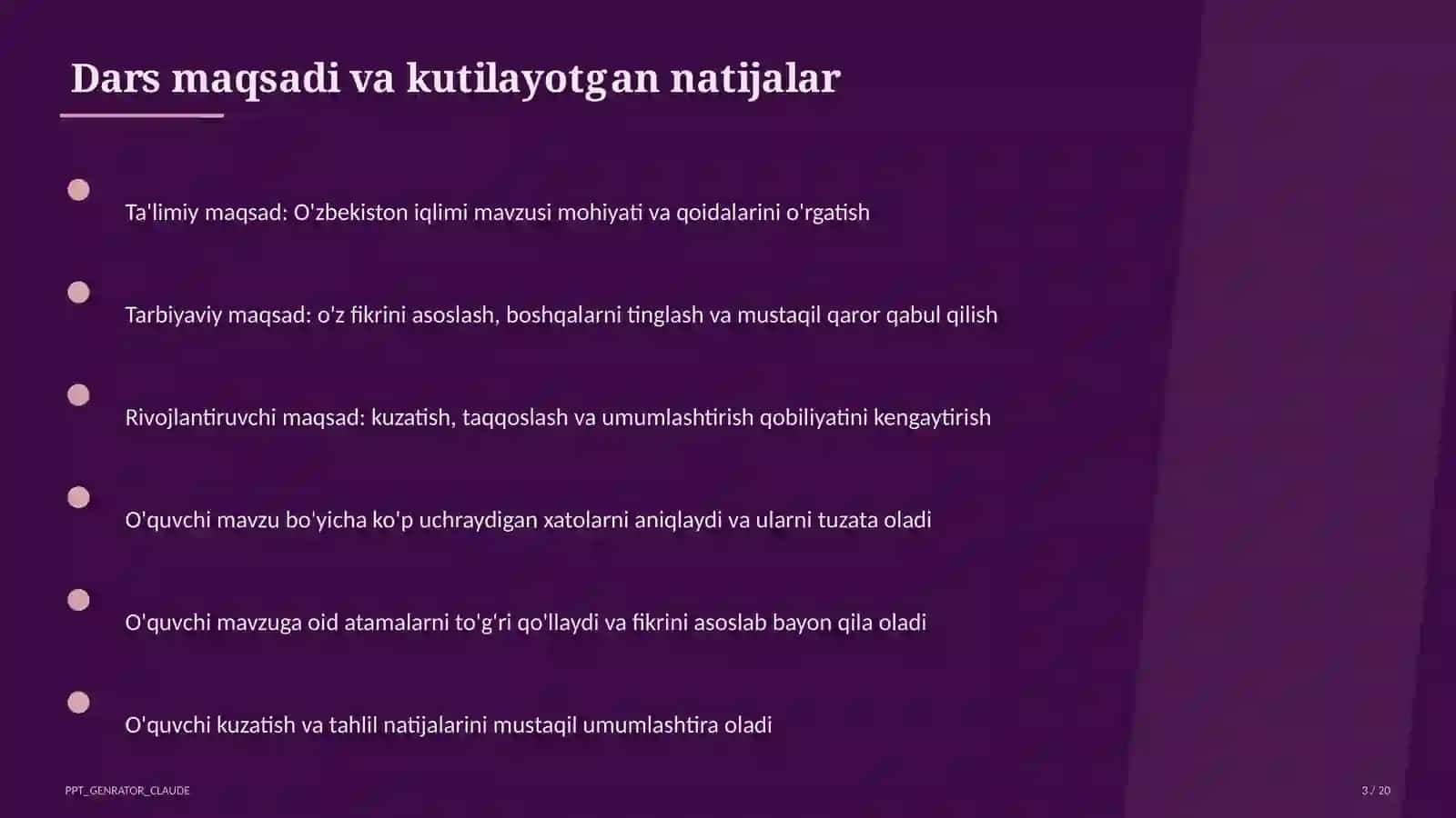O'zbekiston iqlimi (8-sinf) 3