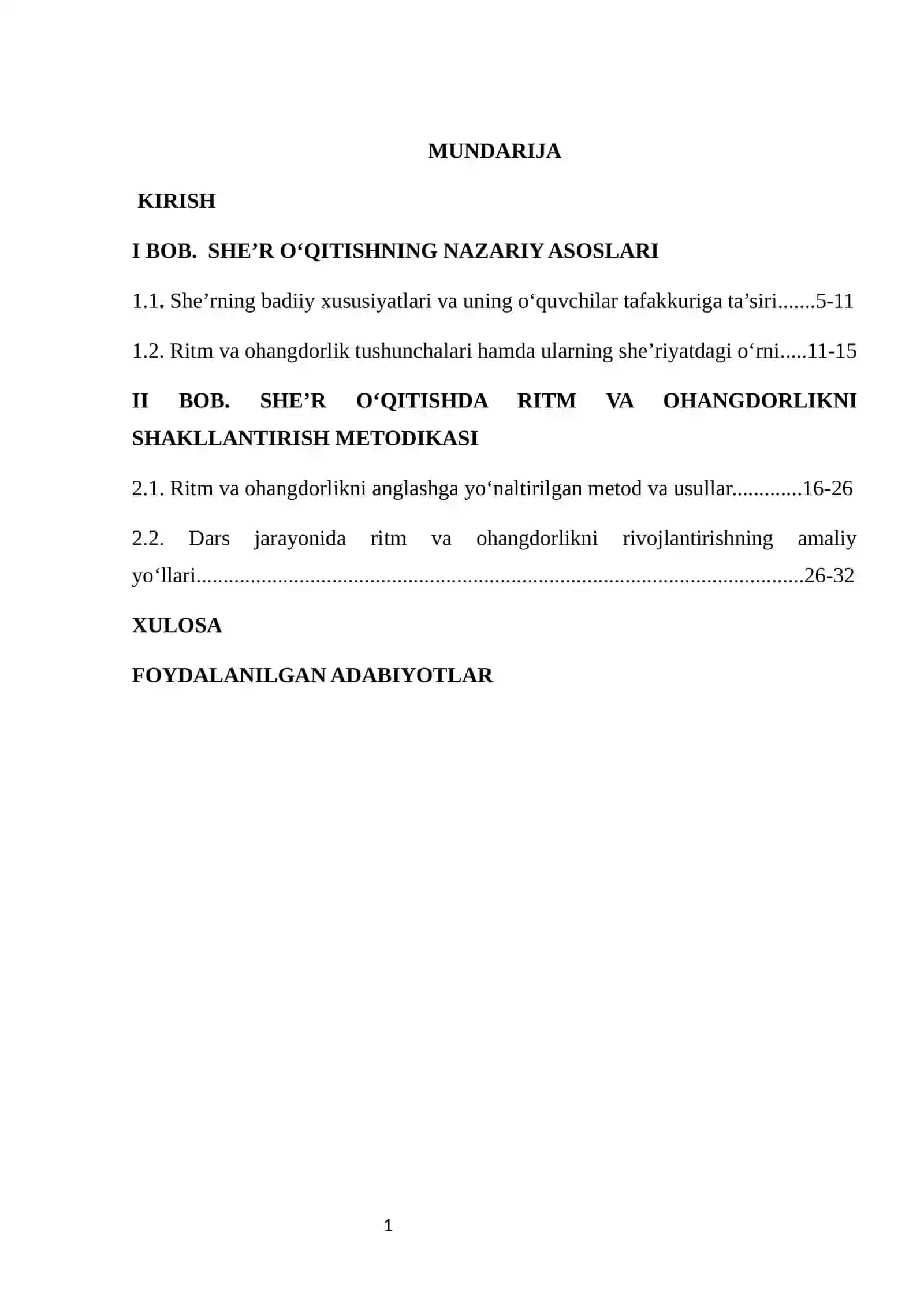 SHE’R O‘QITISHDA RITM VA OHANGDORLIKNI ANGLASHGA YO‘NALTIRILGAN METODIK YONDASHUVLAR 3