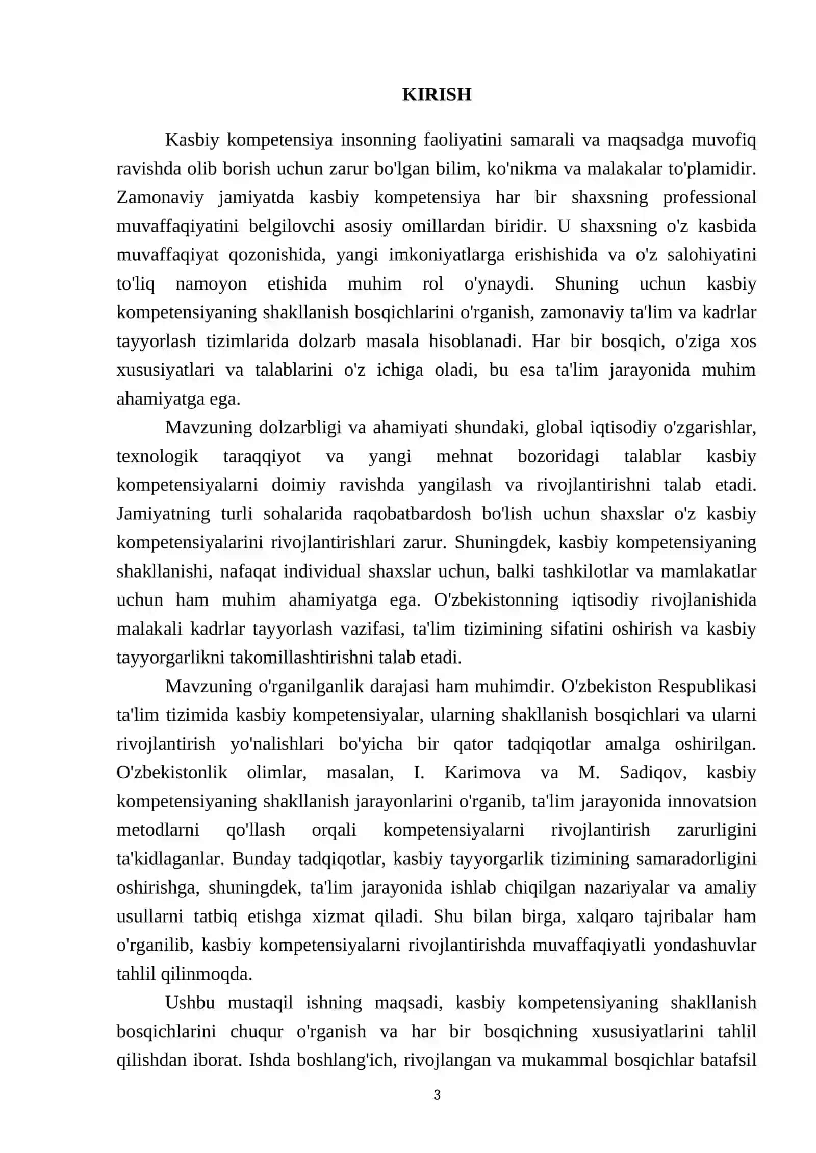 Kasbiy kompetensiyaning shakllanish bosqichlari,(boshlangʻich, rivojlangan,mukammal) mavzusida taqdimot tayyorlash 3