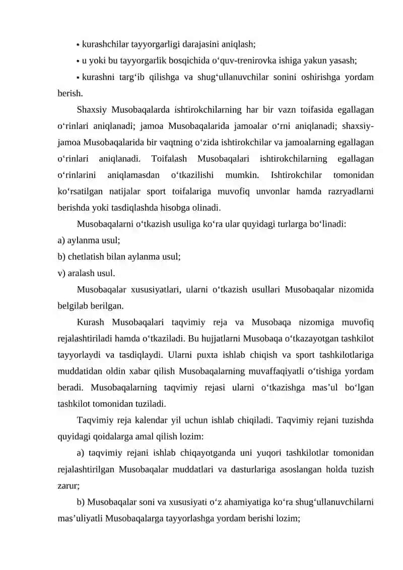 Musobaqa maqsadi va vazifalari 3