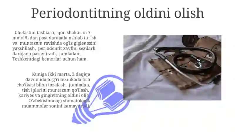 Periodontitning Tashxisi, Davolash, Klinikasi va Profilaktikasi 3