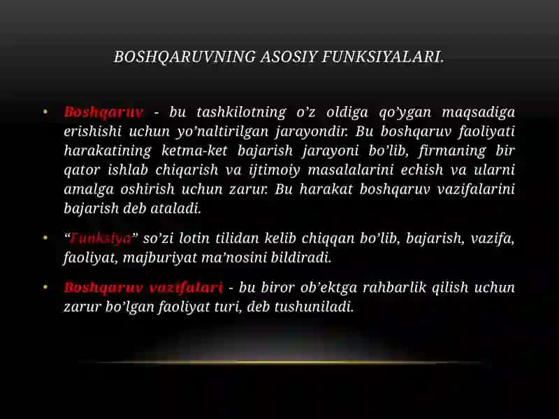 Boshqaruvning funksiyalari va nizolarni hal qilish uslublari 3
