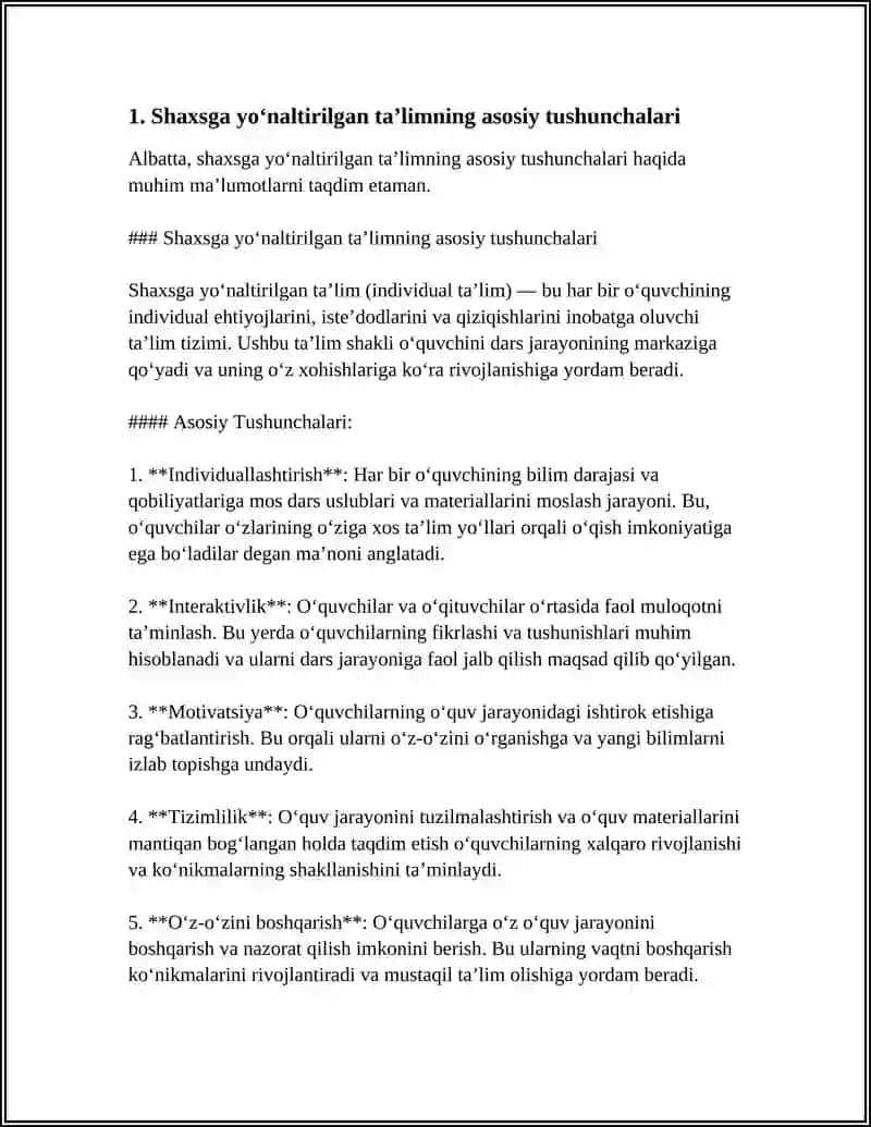 SHAXSGA YO’NALTIRILGAN TA’LIM TEXNALOGIYALARI 3