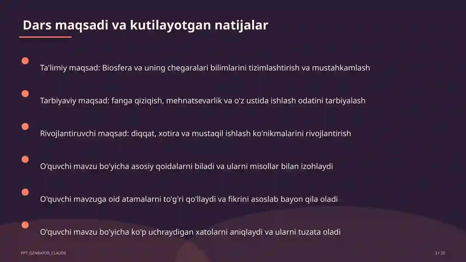 Biosfera va uning chegaralari (10-sinf) 3