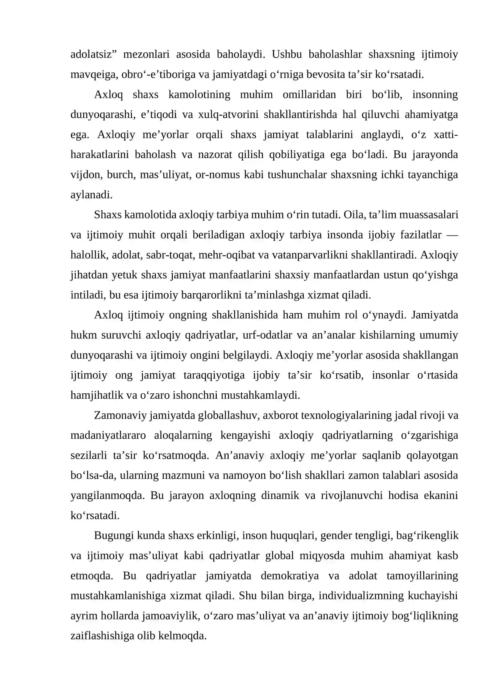 AXLOQNING UMUMINSONIY, MINTAQAVIY VA MILLIY XUSUSIYATLARI 3