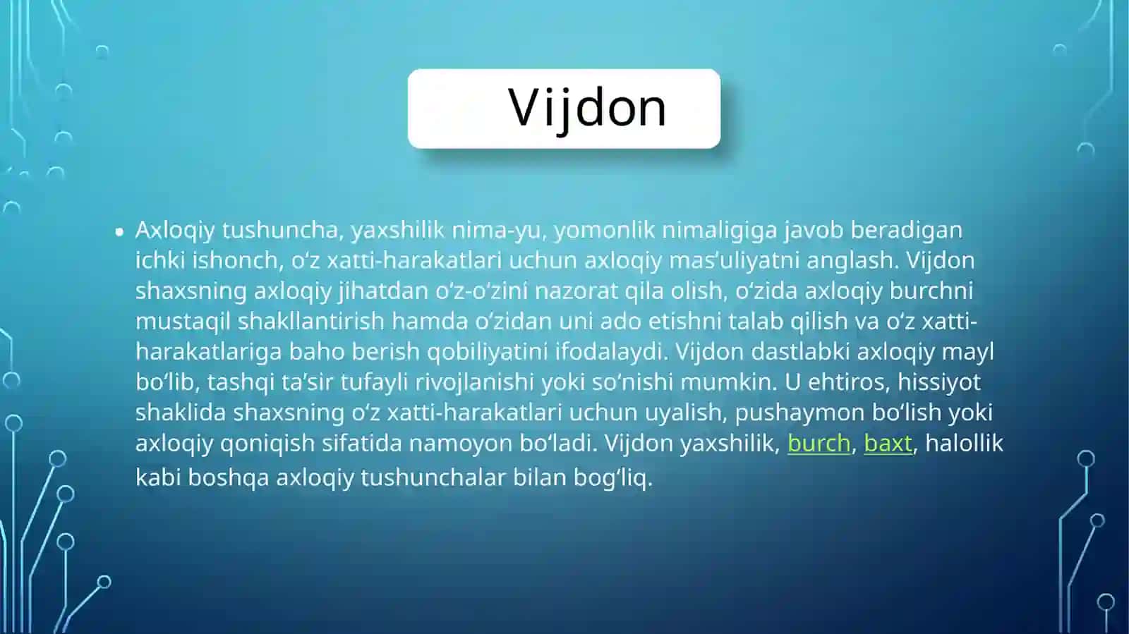 Vijdon va e’tiqot erkinligi 3