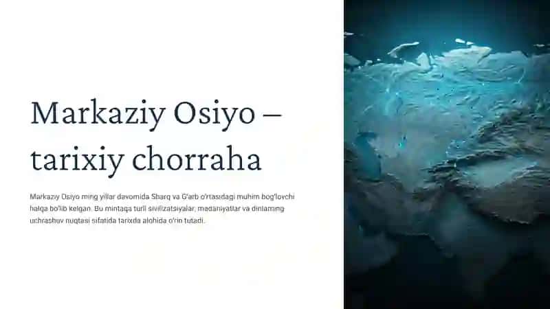 Markaziy Osiyo: qadimiysivilizatsiyalarmarkazi 3