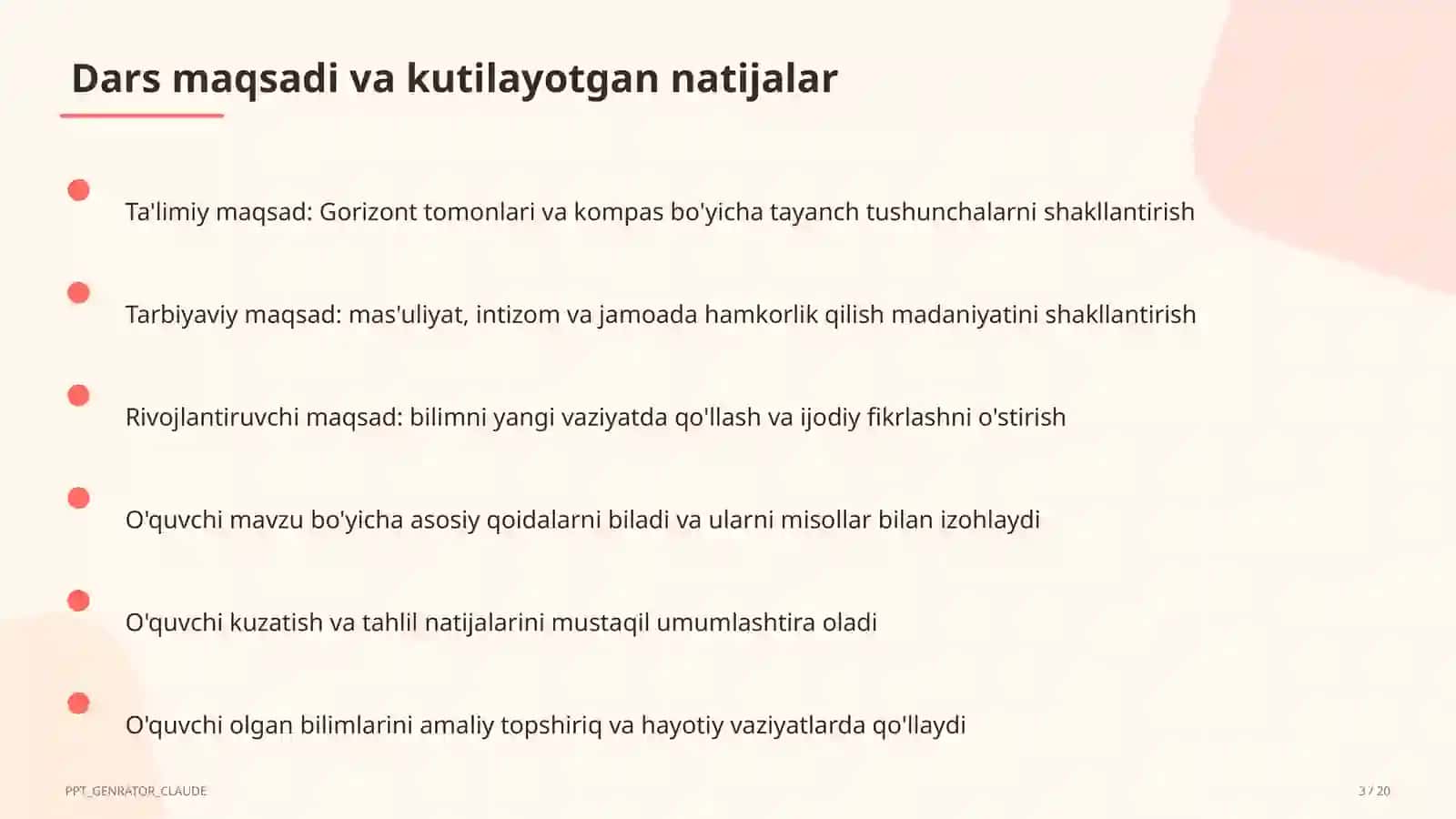 Gorizont tomonlari va kompas (3-sinf) 3