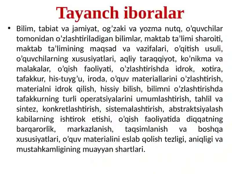 Ta’limni va bilimlarni o’zlashtirishni boshqarish psixologiyasi 3