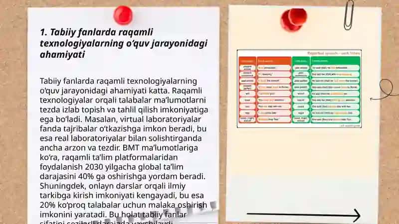 Tabiiy fanlardan zamonaviy oʻqitish usullari va tabiiy fanlar savodxonligini rivojlantirishga qaratilgan innovatsion metodikalar raqamli texnologiyalar va interaktiv taʼlim vositalarining tabiiy fanlar savodxonligini rivojlantirishdagi oʻrni 3