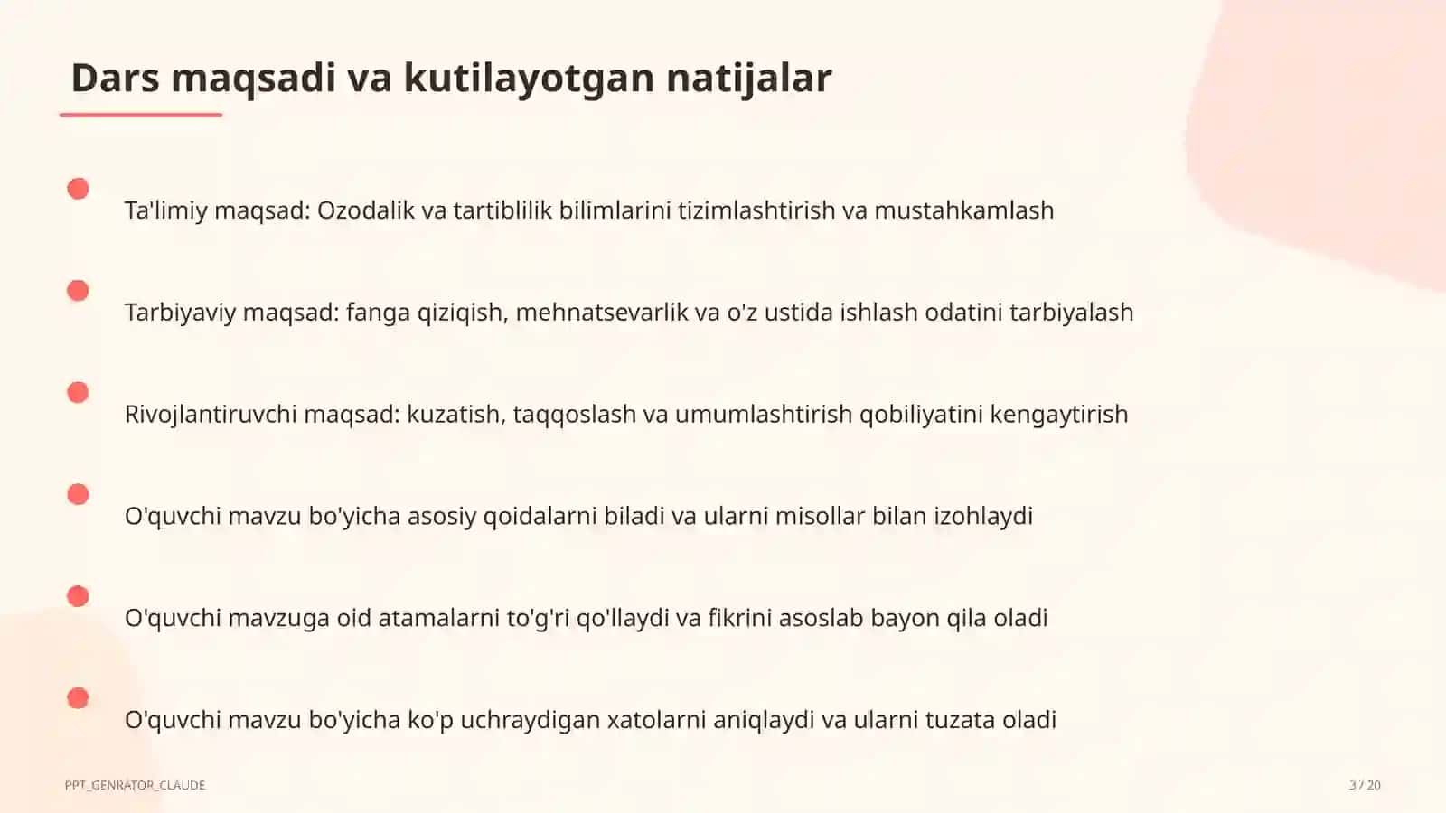 Ozodalik va tartiblilik (1-sinf) 3