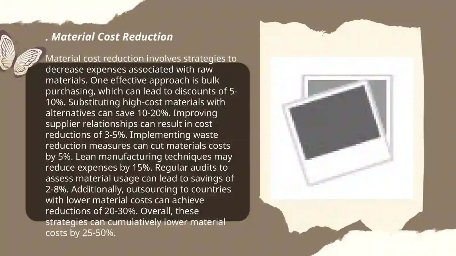 Material Cost Reduction 3