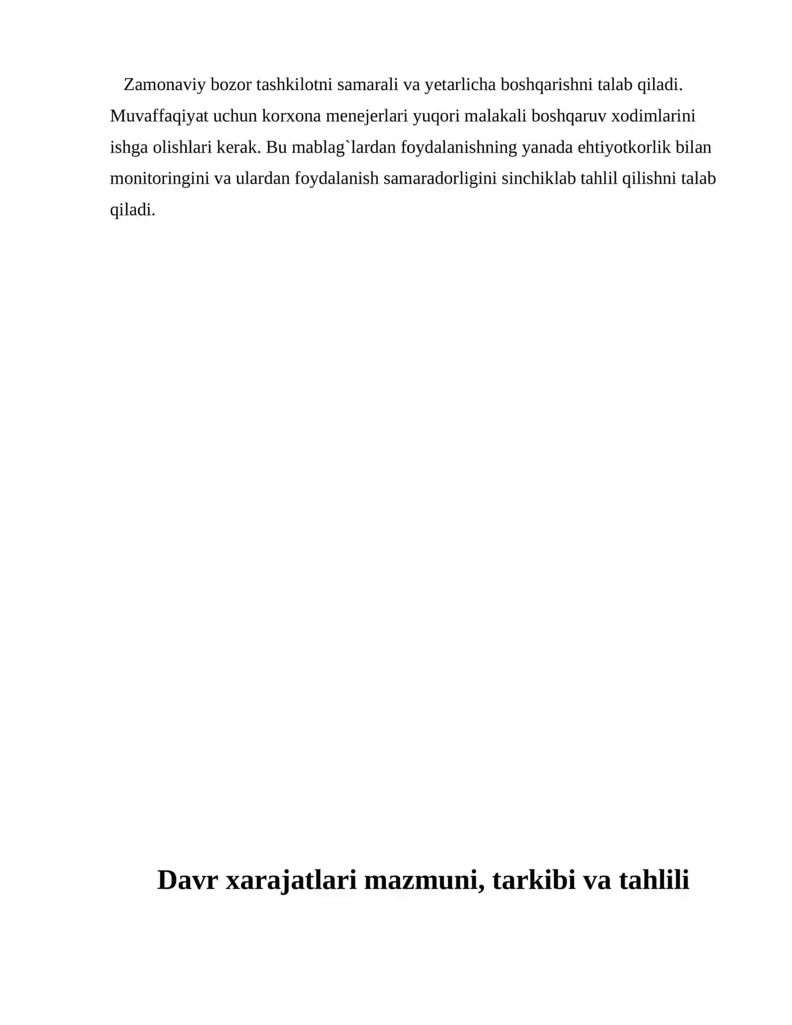 Korxonalarda davr xarajatlari hisobi va tahlili 3