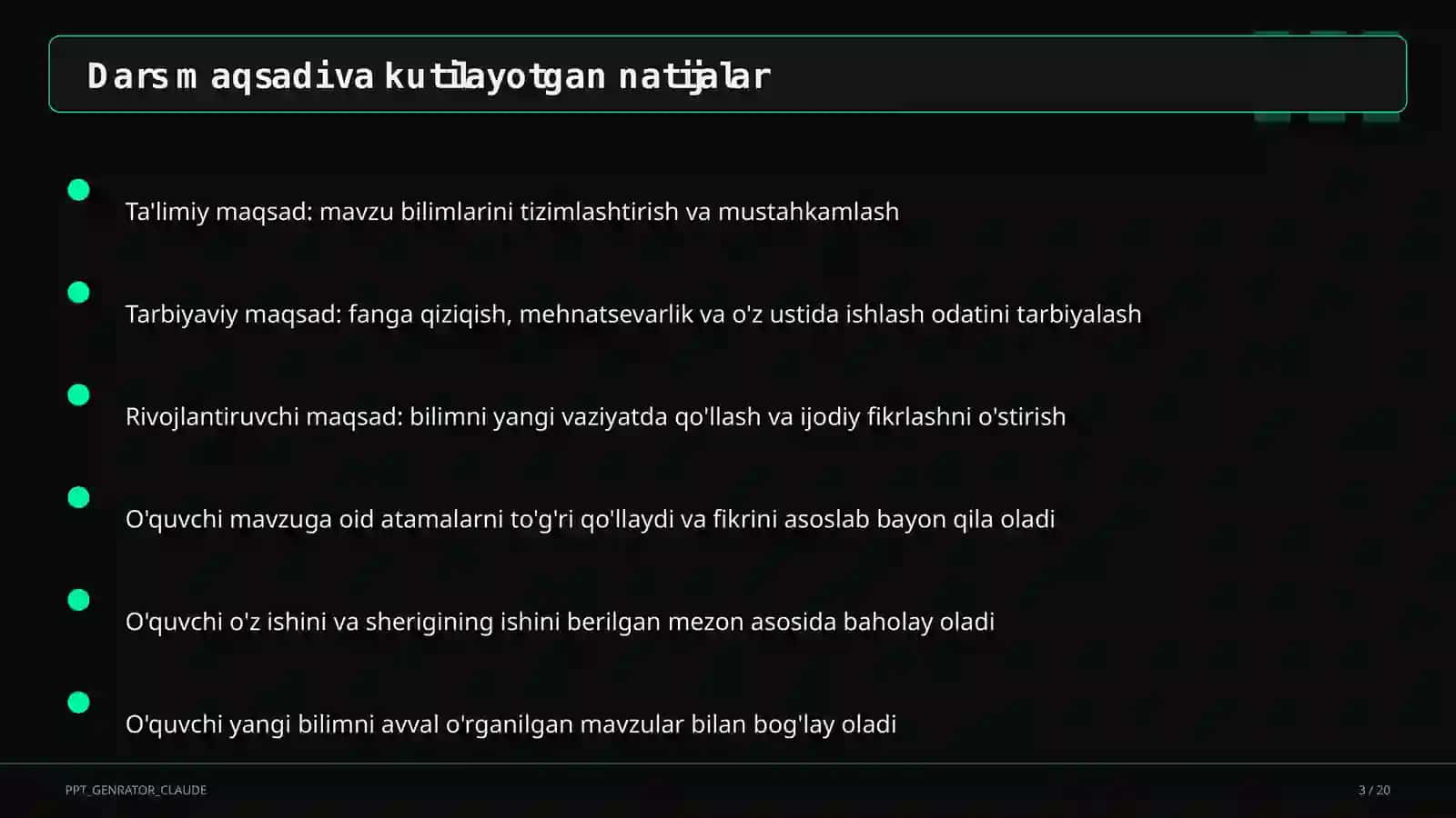 Interfaol metodlar: Klaster va Aqliy hujum 3