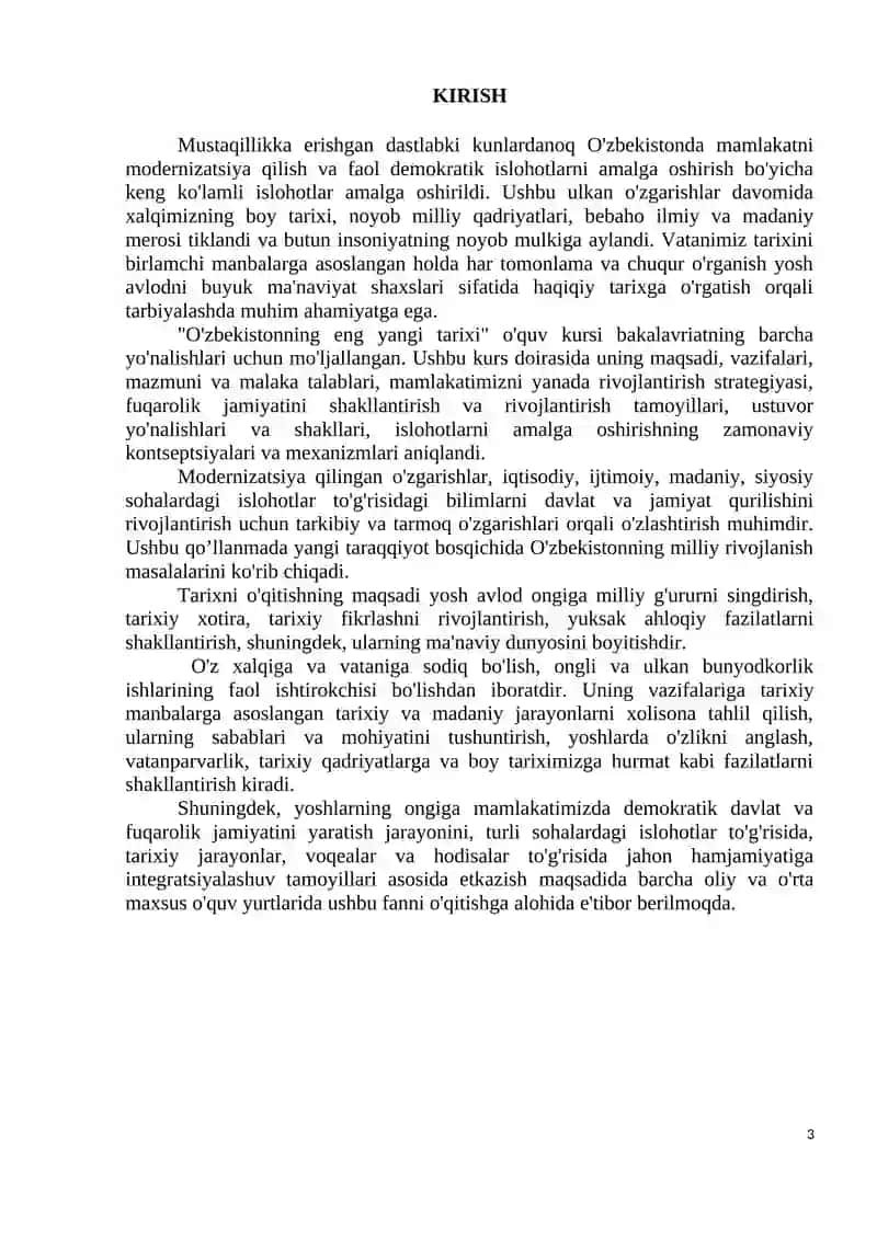 O'zbekistonning eng yangi tarixi 3