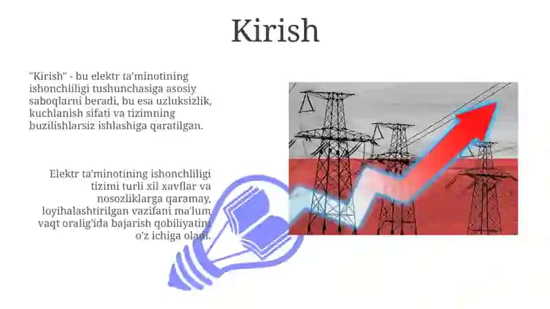 Elektrtaminotining ishonchliligivaoshirishvositalari 3