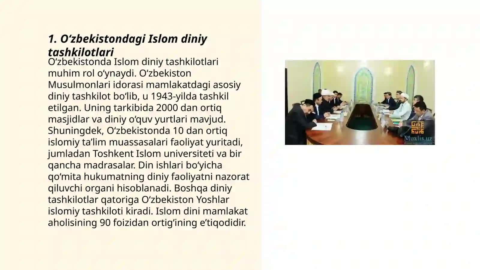 O‘zbekistonda Islom diniy tashkilotlari 3