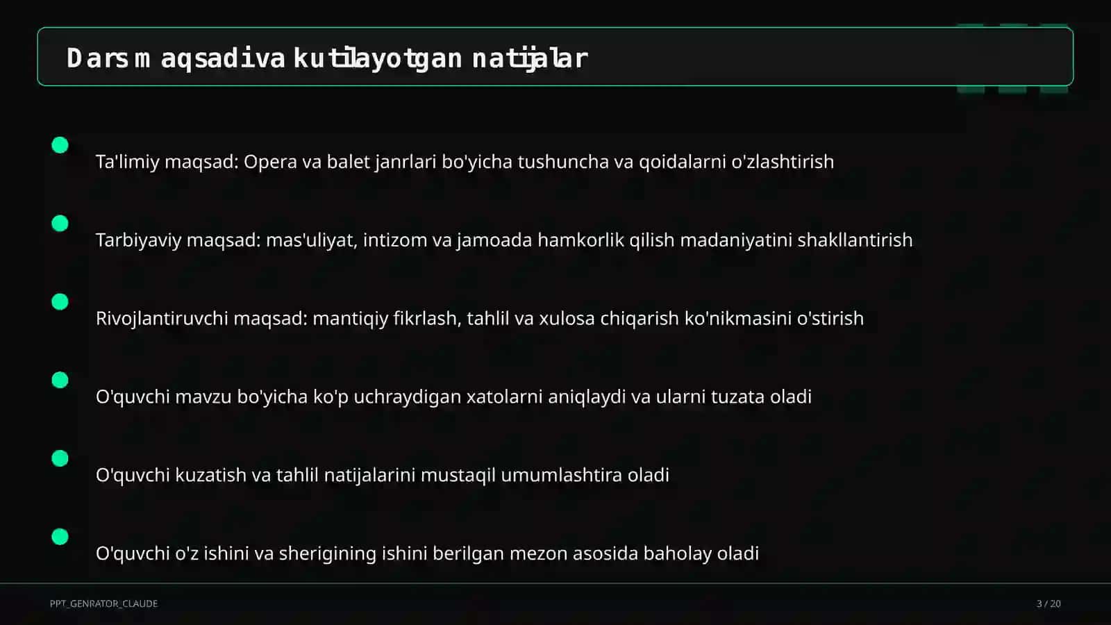 Opera va balet janrlari (6-sinf) 3