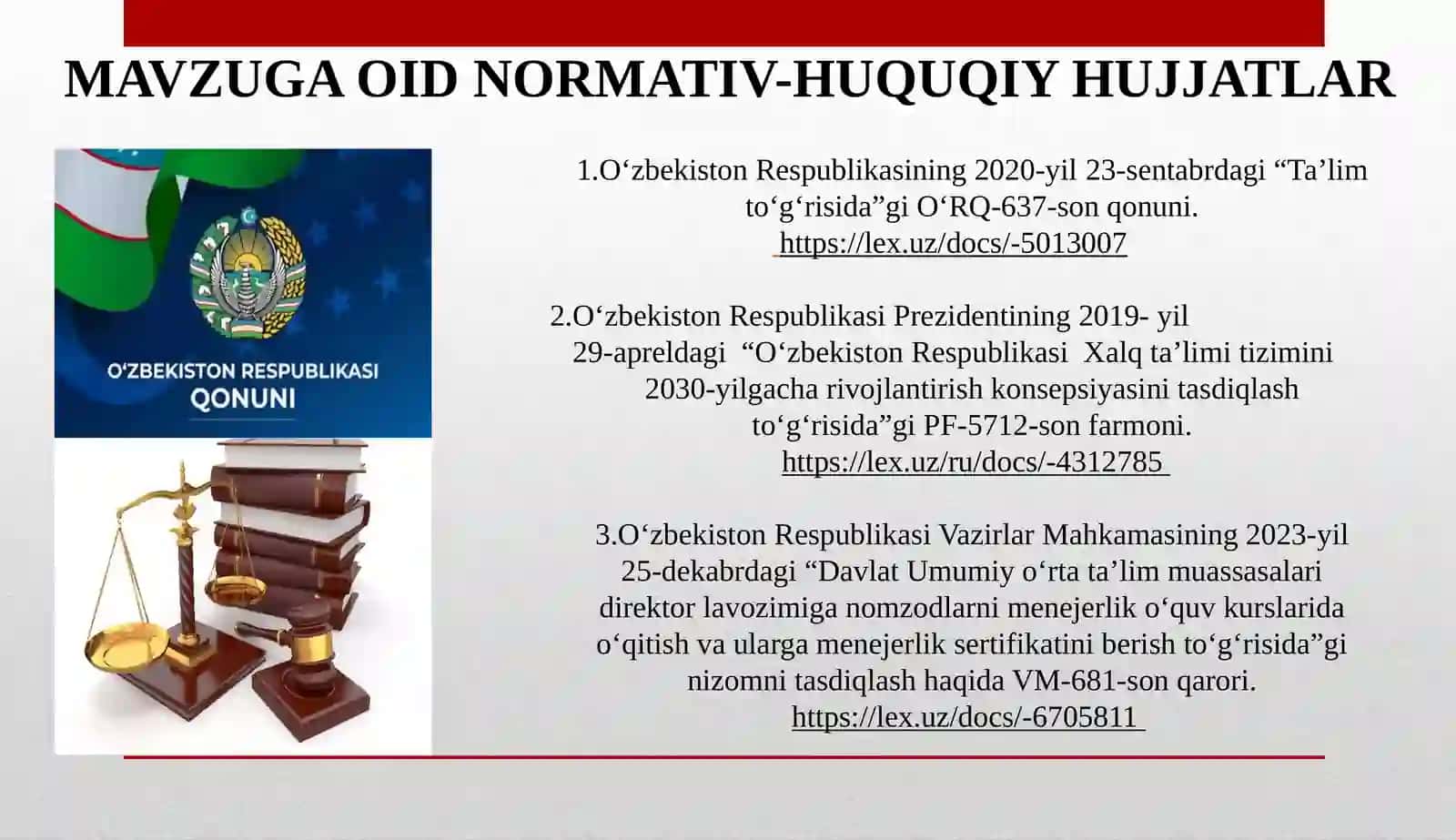 Maktab Direktorining lider xodimlar bilan ishlash samaradorligini oshirish 3